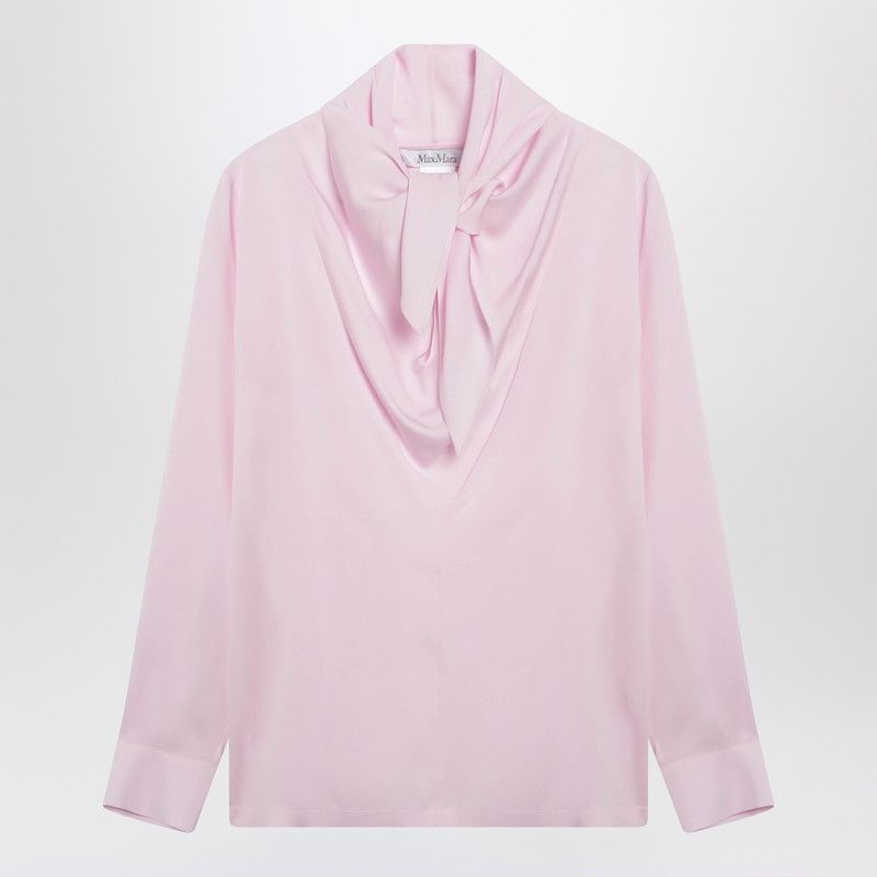 Max Mara Max Mara Pink Blouse In Silk Charmeuse Size M / US 6-8 / IT 42-44 - 1 Thumbnail