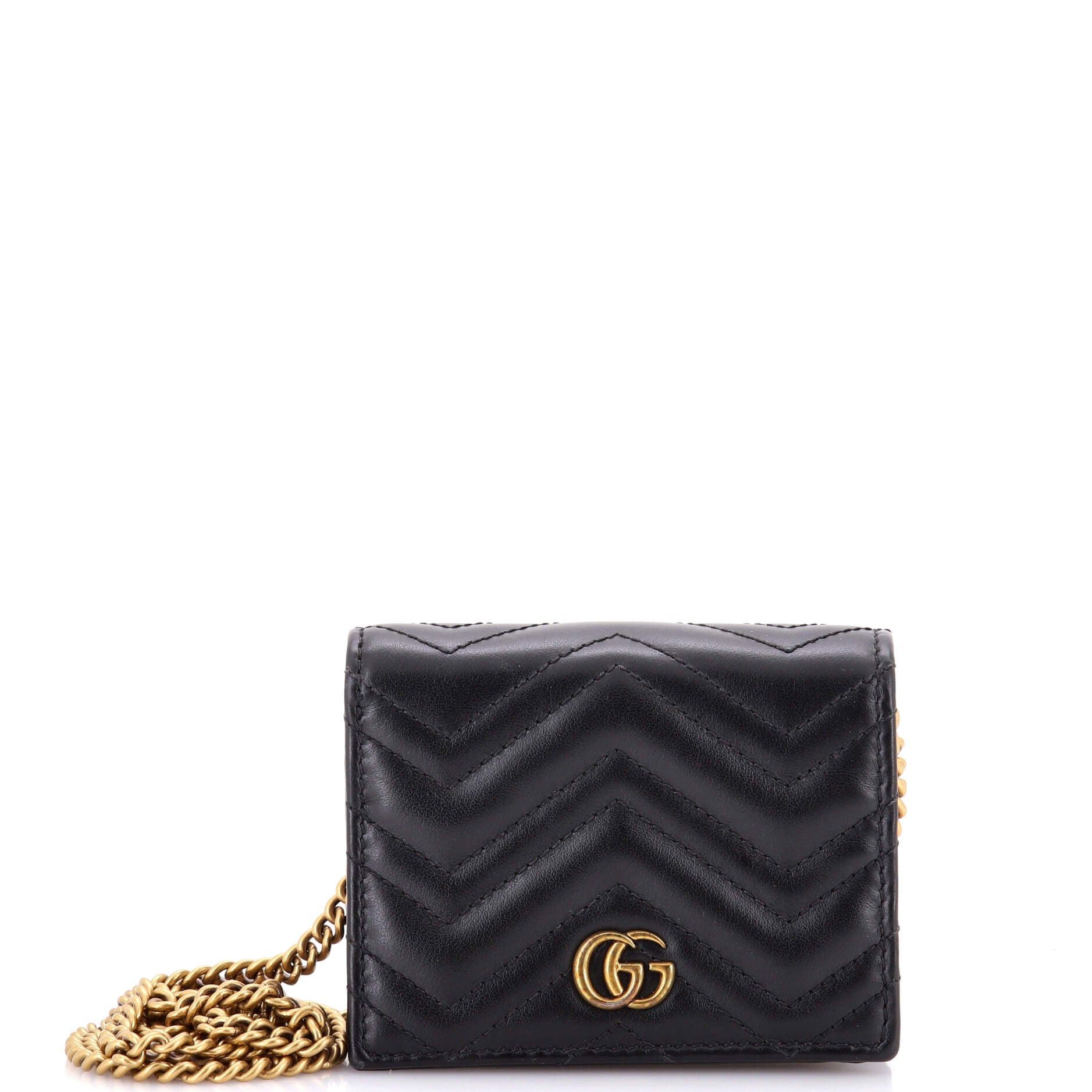 Gucci GG Marmont Card Case on Chain Size ONE SIZE - 1 Thumbnail