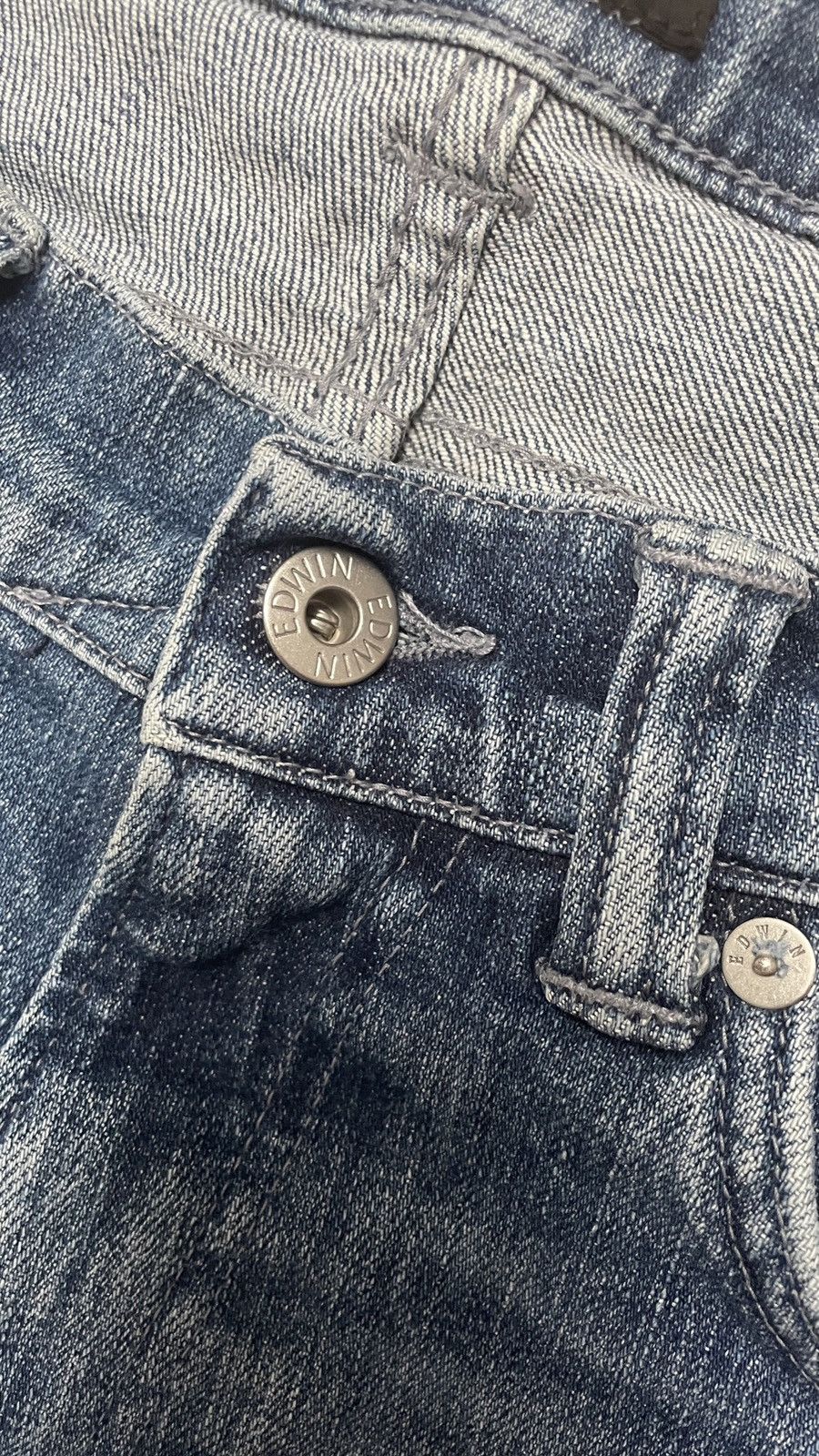 Edwin × Japanese Brand × Vintage 90s Vintage Distressed Edwin Japanese Jeans Denim Pants Size US 30 / EU 46 - 6 Thumbnail