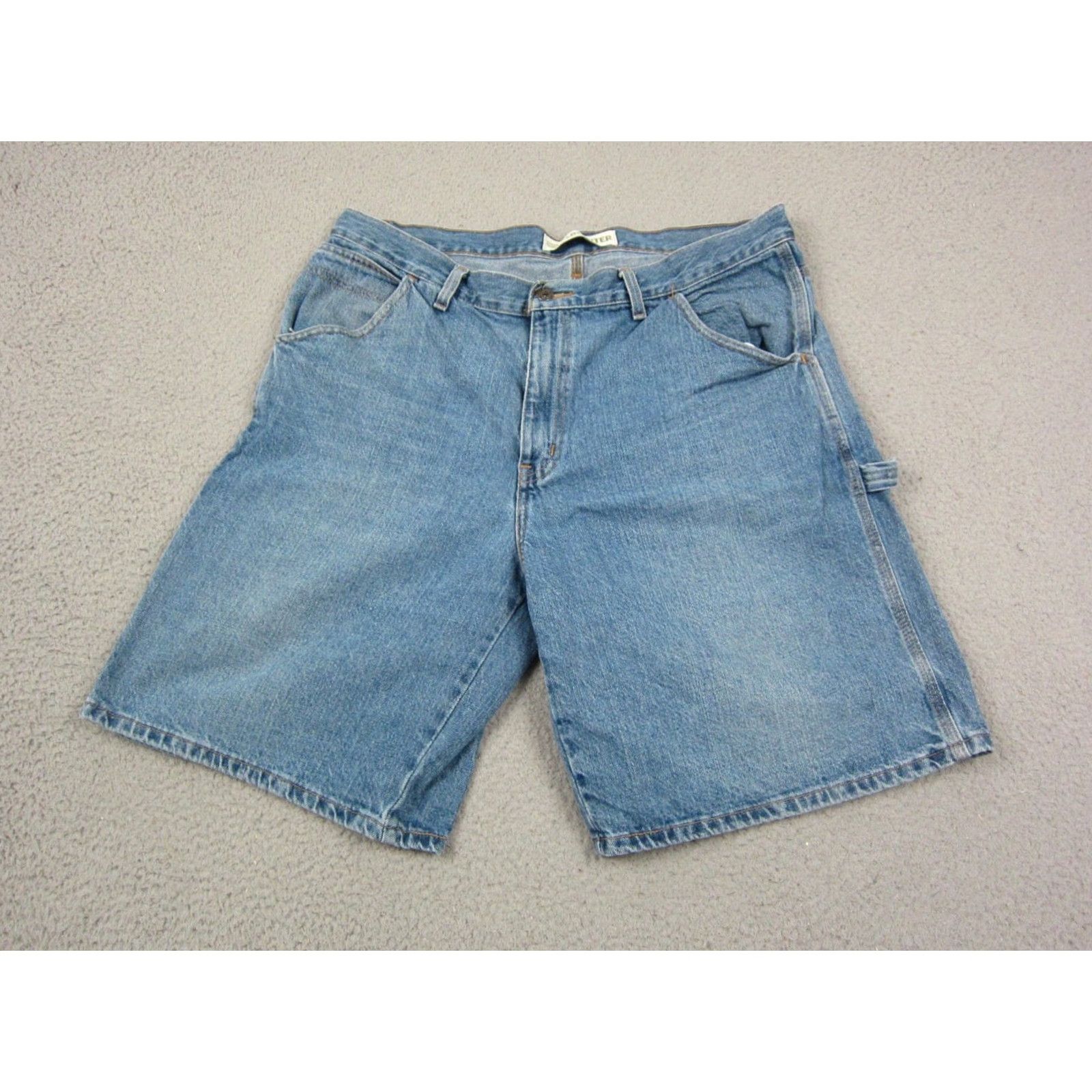 Faded Glory VINTAGE Faded Glory Shorts Jeans Mens 36 Blue Carpenter Denim Cargo Baggy 90s Featured Pockets Mens Size US 36 / EU 52 - 5 Thumbnail