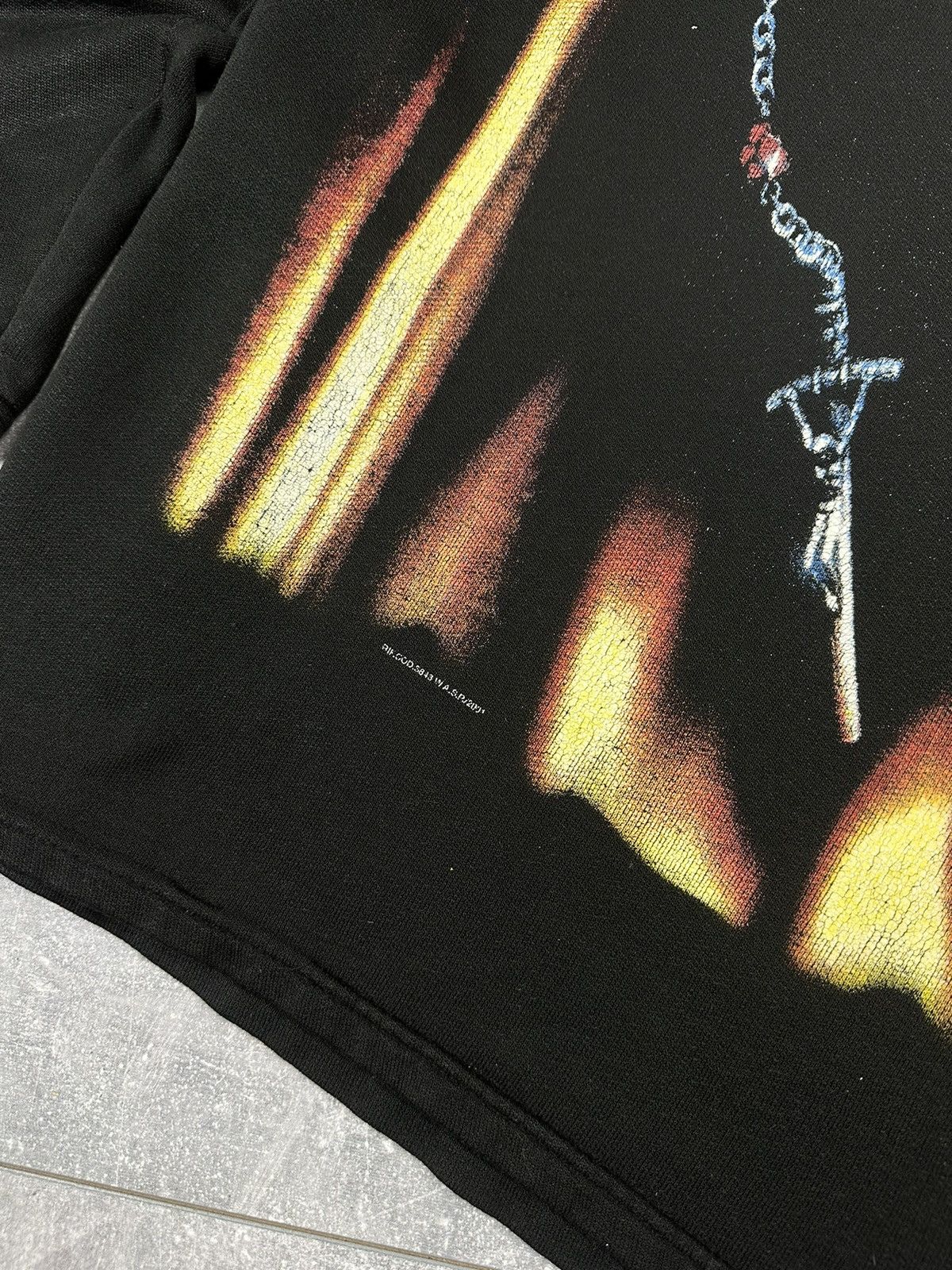 Gildan W.A.S.P. Holy Terror Hoodie Overprint Logo Size US XL / EU 56 / 4 - 4 Thumbnail