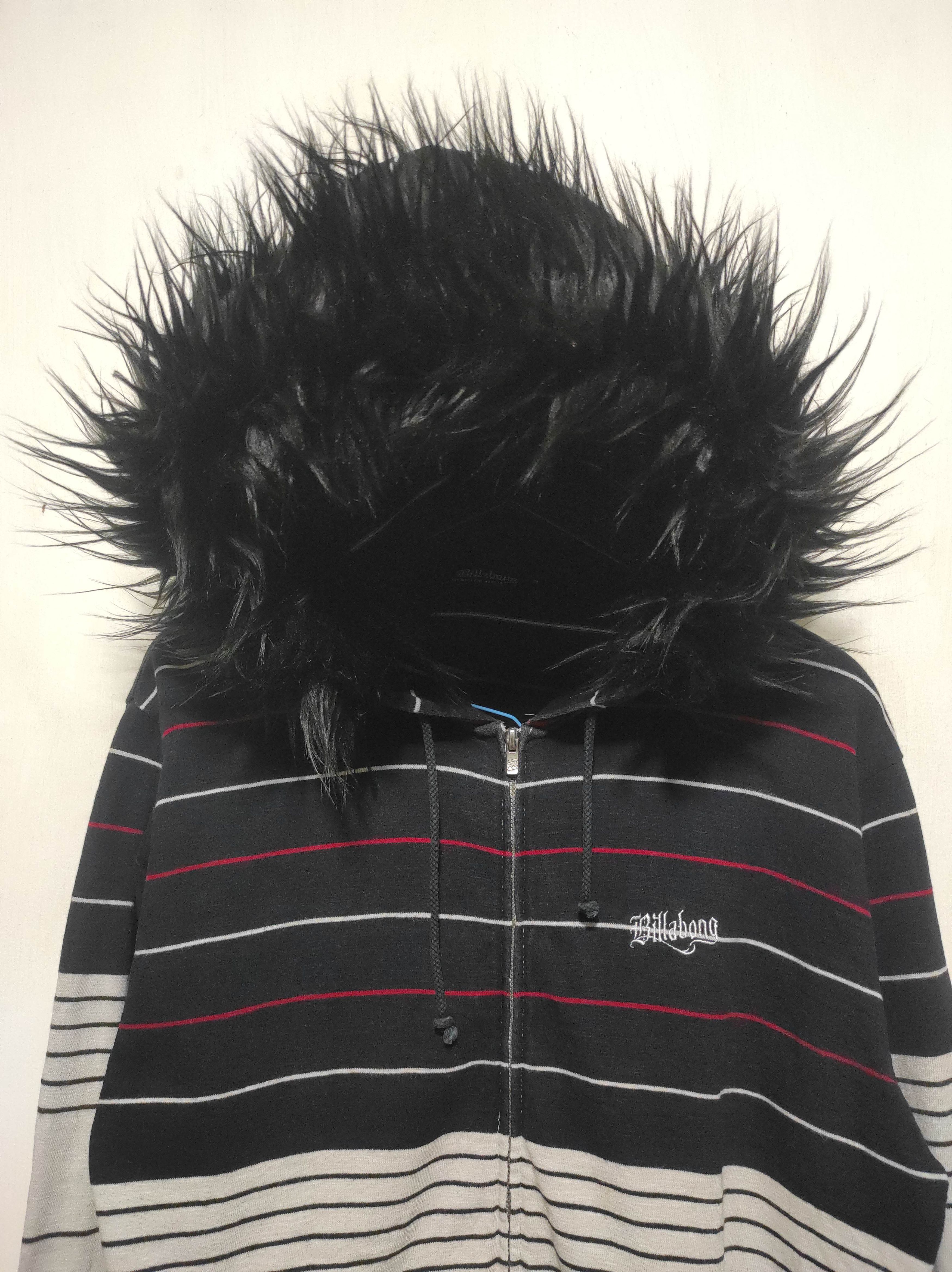 Hysteric Glamour Billabong Stripe Zip Fur Hoodie LGB IfSixWasNine style Size US L / EU 52-54 / 3 - 3 Thumbnail