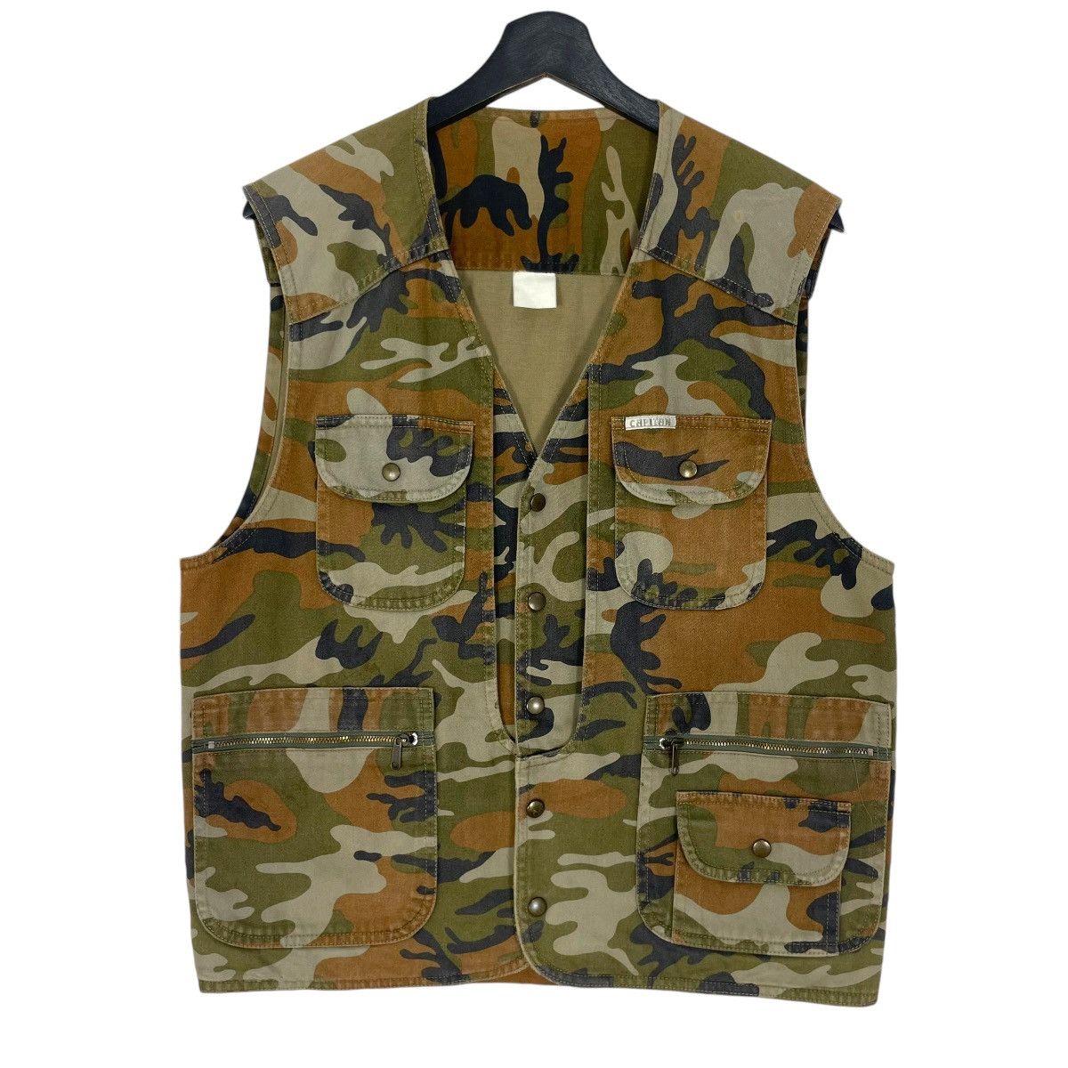 If Six Was Nine Vintage Capitan Japanese Brand Vest Jacket Camo Military Size US S / EU 44-46 / 1 - 1 Thumbnail
