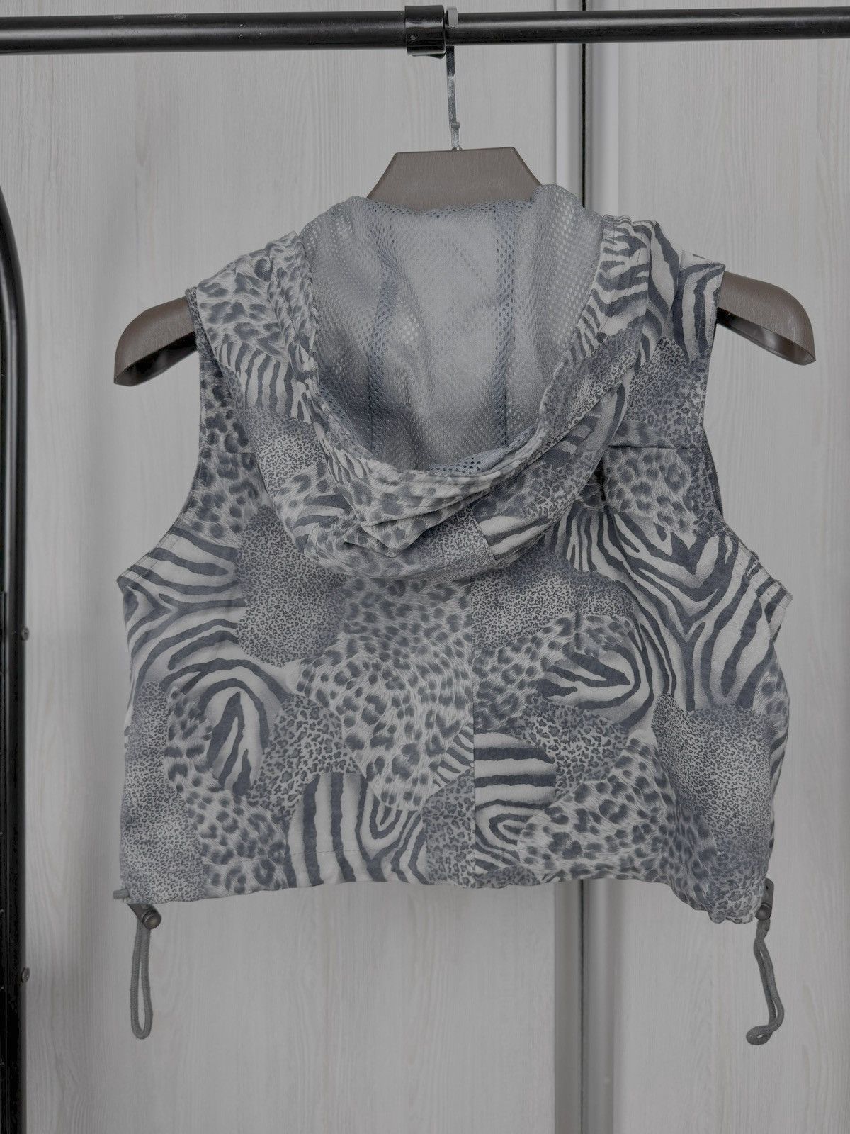 Vintage Cruse vintage animal leopard tiger print leather hooded vest Size L / US 10 / IT 46 - 7 Thumbnail