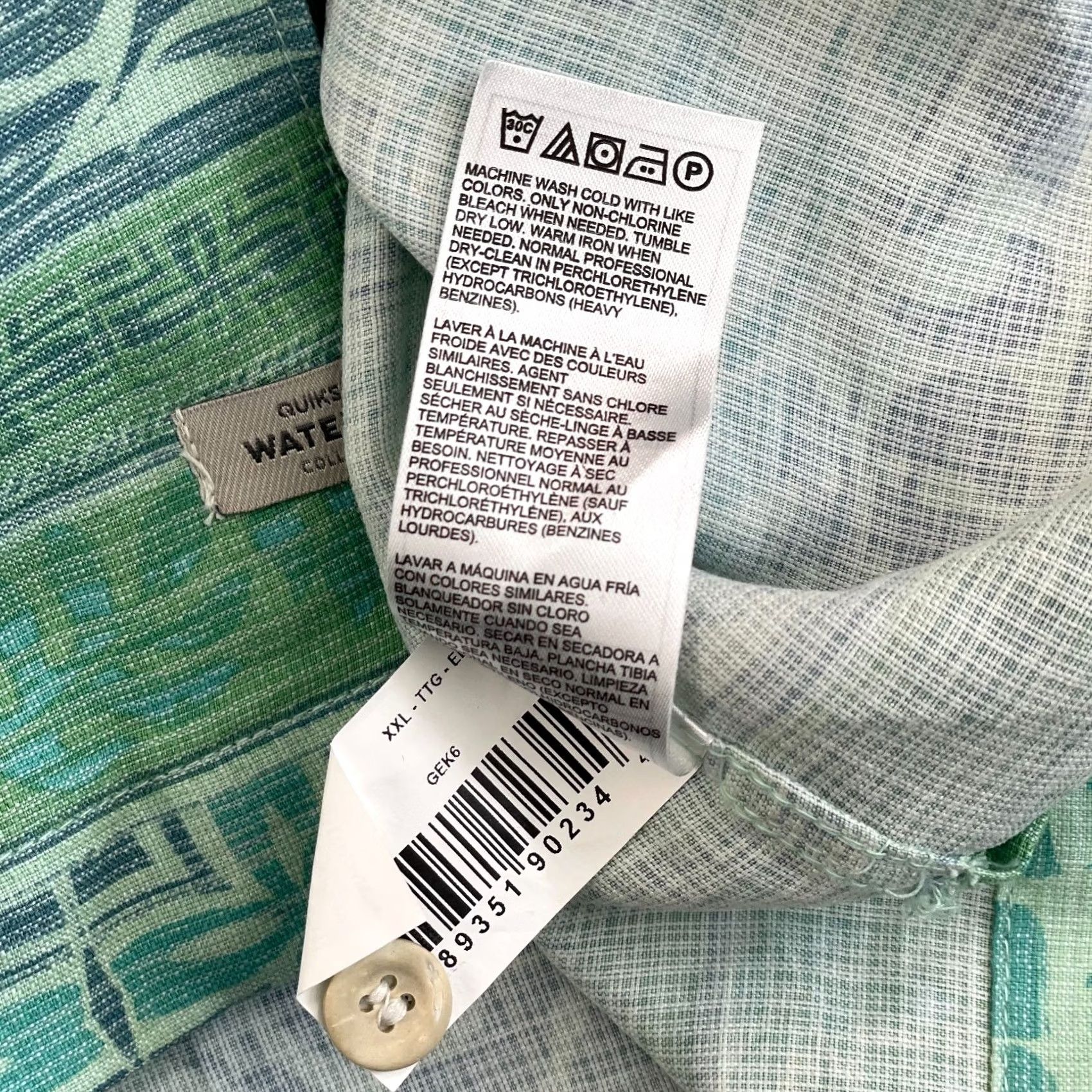Quiksilver Quiksilver Waterman Shirt Men 2XL Multicolor Floral Tribal Short Sleeve Button-Up Casual Beach Hawaii Surf Mens Size US XXL / EU 58 / 5 - 8 Thumbnail