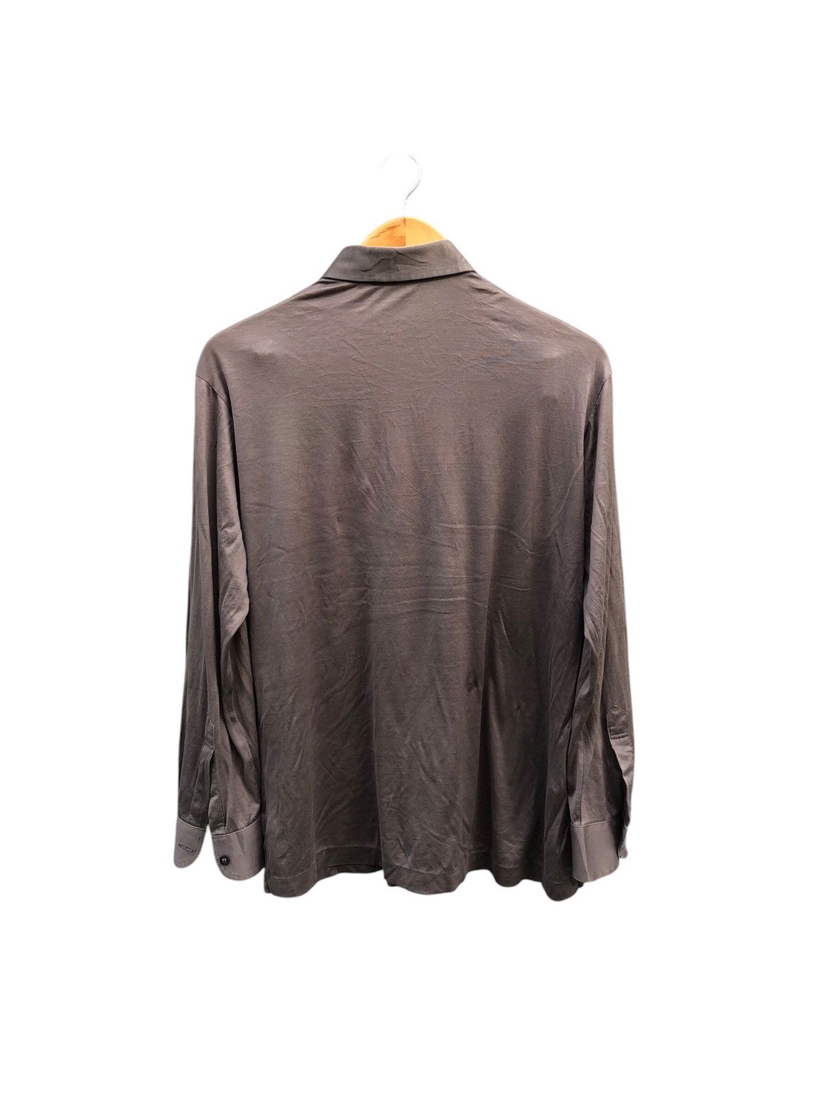 Vintage Yves Saint Laurent Half Button Up Long Sleeve Tee Size US M / EU 48-50 / 2 - 3 Thumbnail