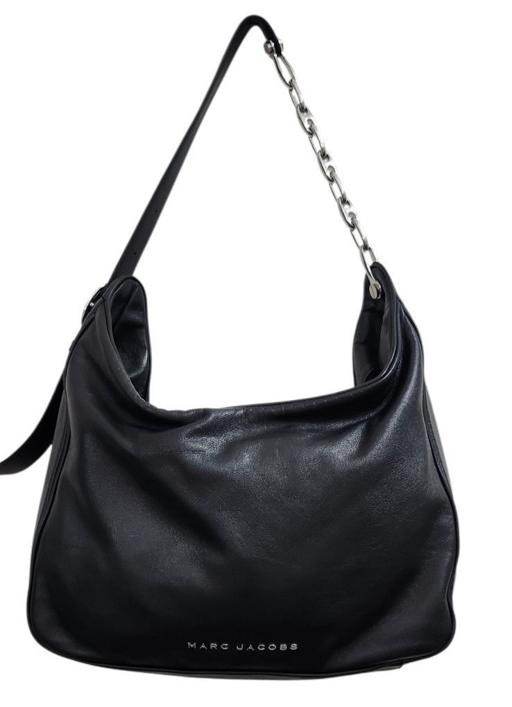 Marc Jacobs MARC JACOBS THE TEMPO LEATHER HOBO SHOULDER BAG BLACK Size ONE SIZE - 3 Thumbnail