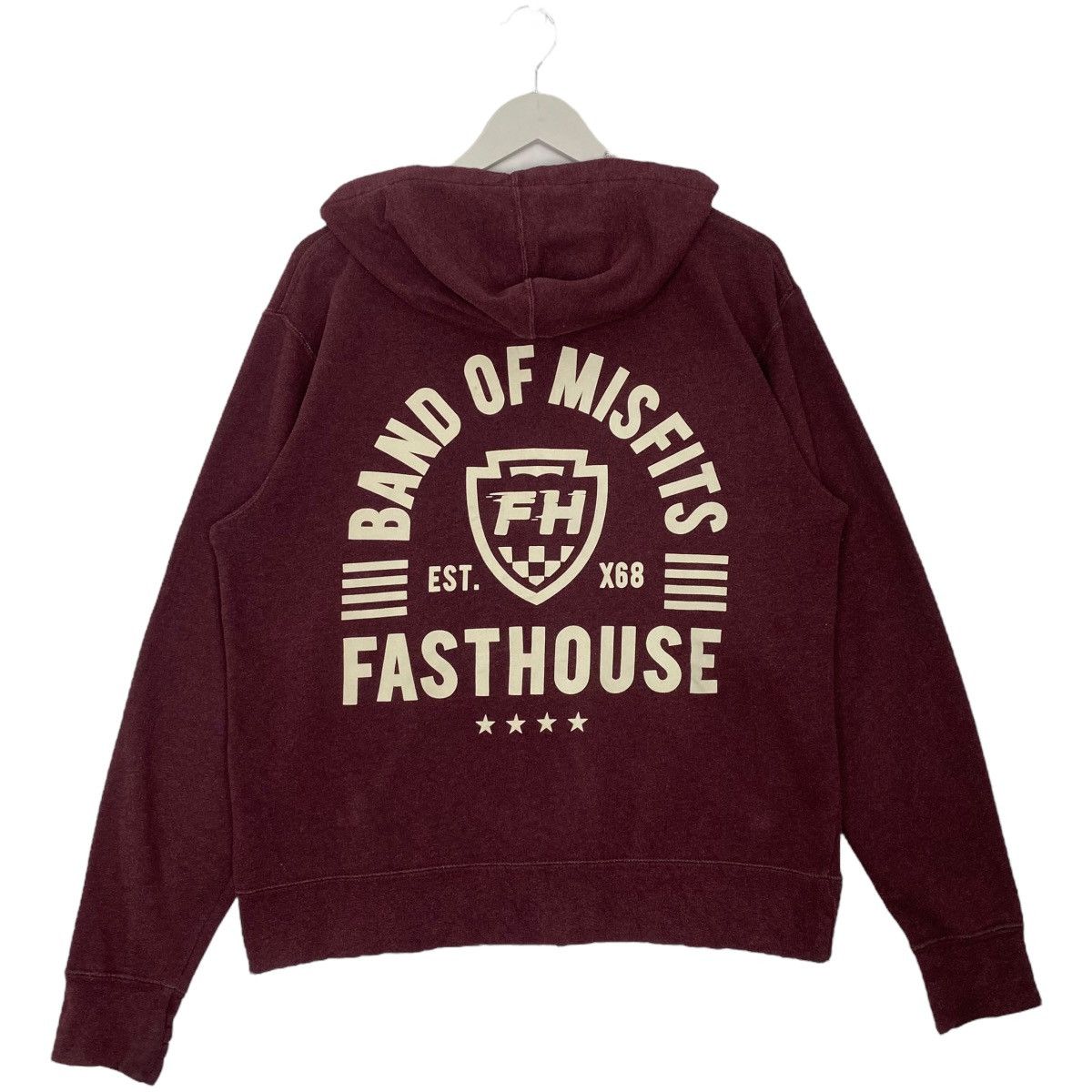 Vintage Vintage FastHouse Full Zip Hoodie Red Pullover Jumper Size M Size US M / EU 48-50 / 2 - 5 Thumbnail