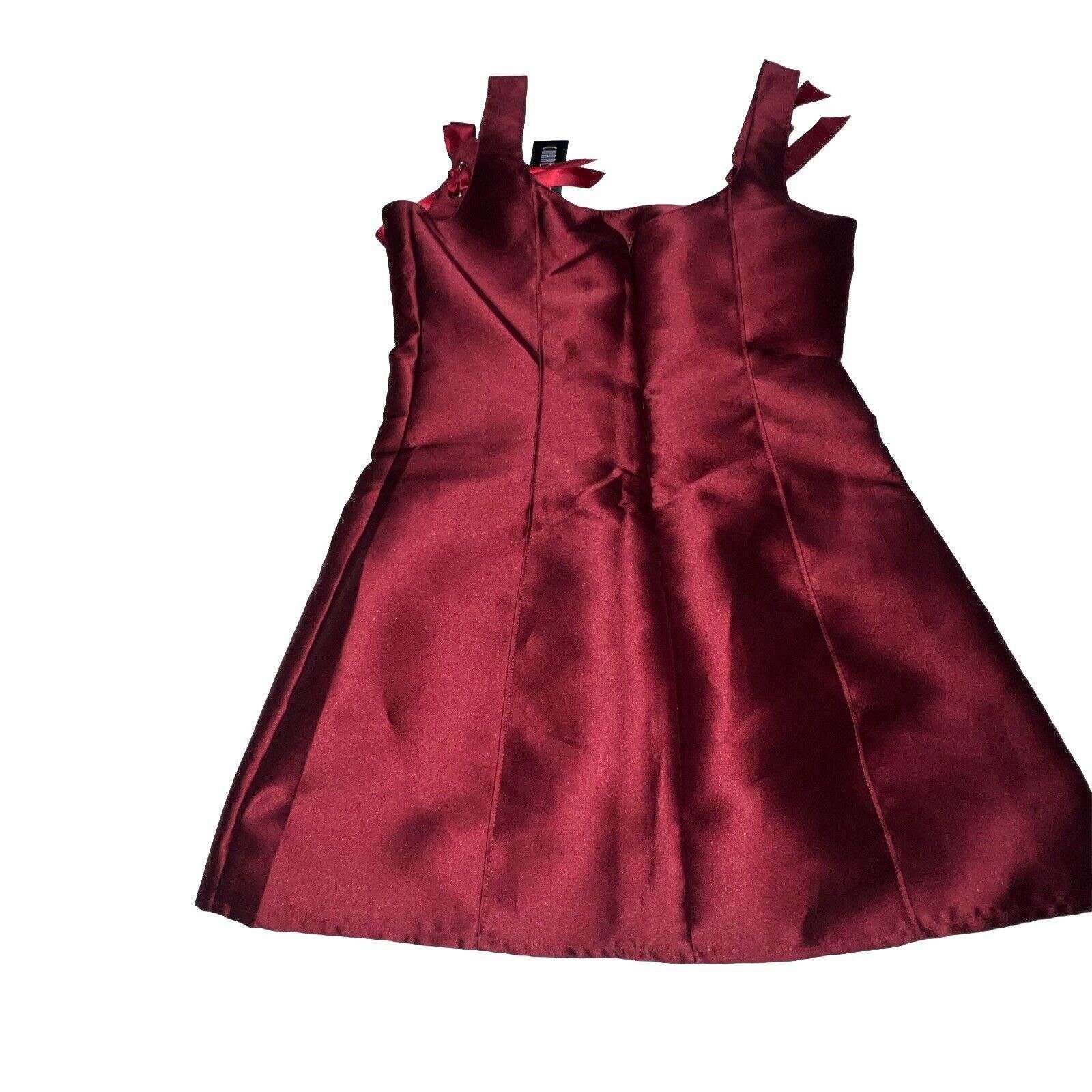 Designer L Red Pixie Stardust Miss Dress Burgundy Current Mood Size L / US 10 / IT 46 - 6 Thumbnail