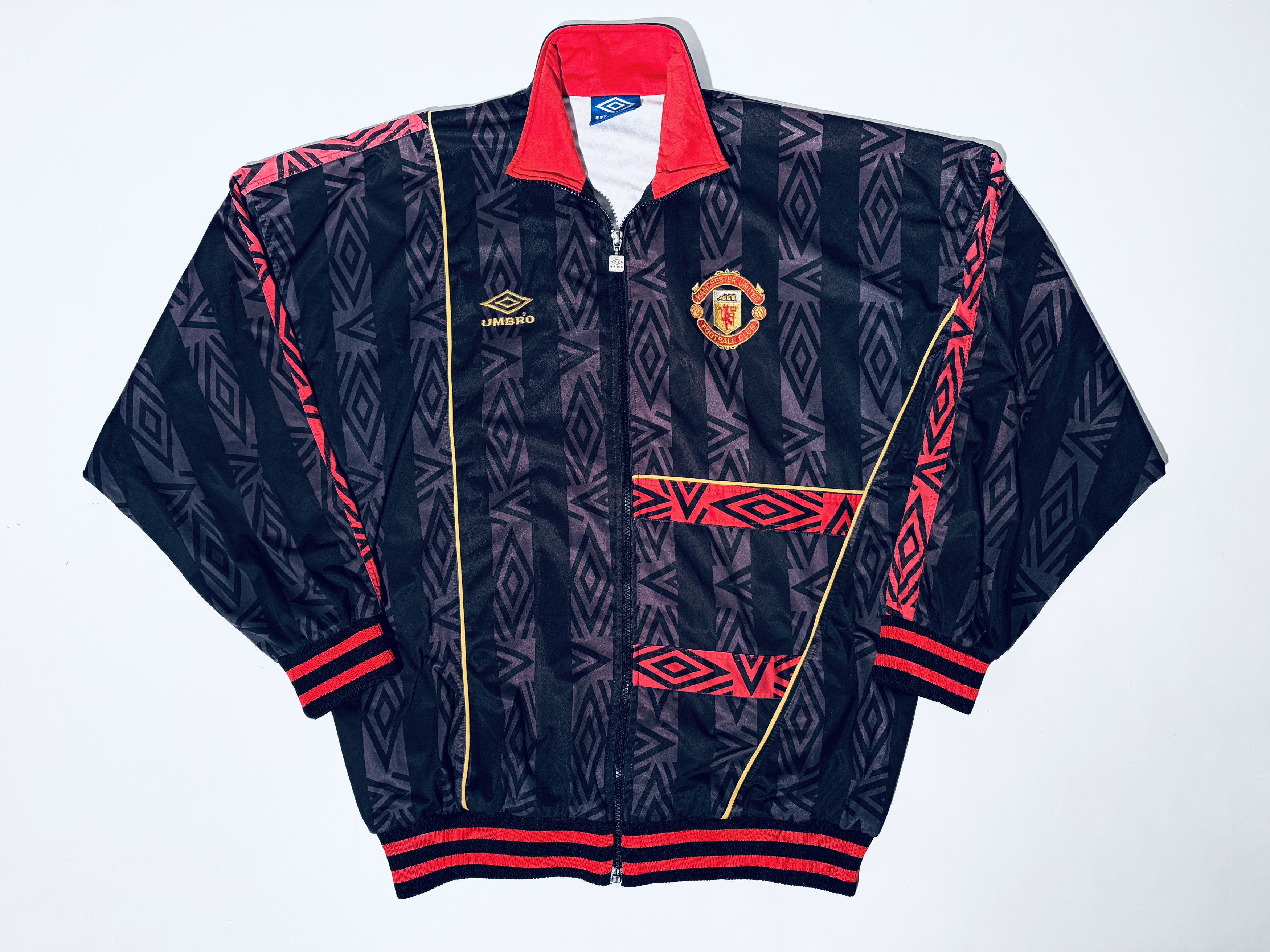 Umbro Manchester United Training Jacket 1992 - 1993 Size US XL / EU 56 / 4 - 4 Thumbnail