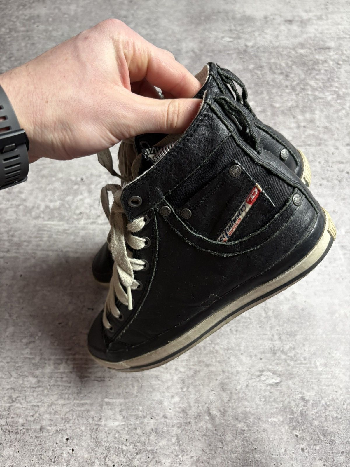 Diesel Vintage Leather Diesel Sneakers Size US 6.5 / EU 39-40 - 5 Thumbnail