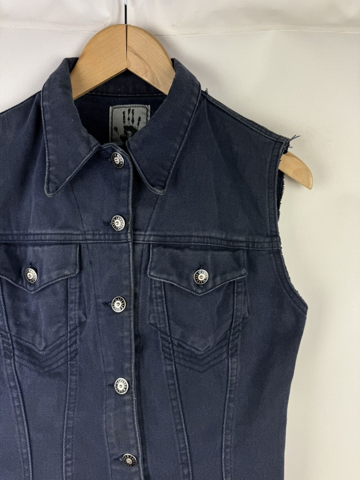 Jean Paul Gaultier JPG Jean Paul Gaultier 22 Drill Vintage 90s Vest Waistcoat Size M / US 6-8 / IT 42-44 - 5 Thumbnail
