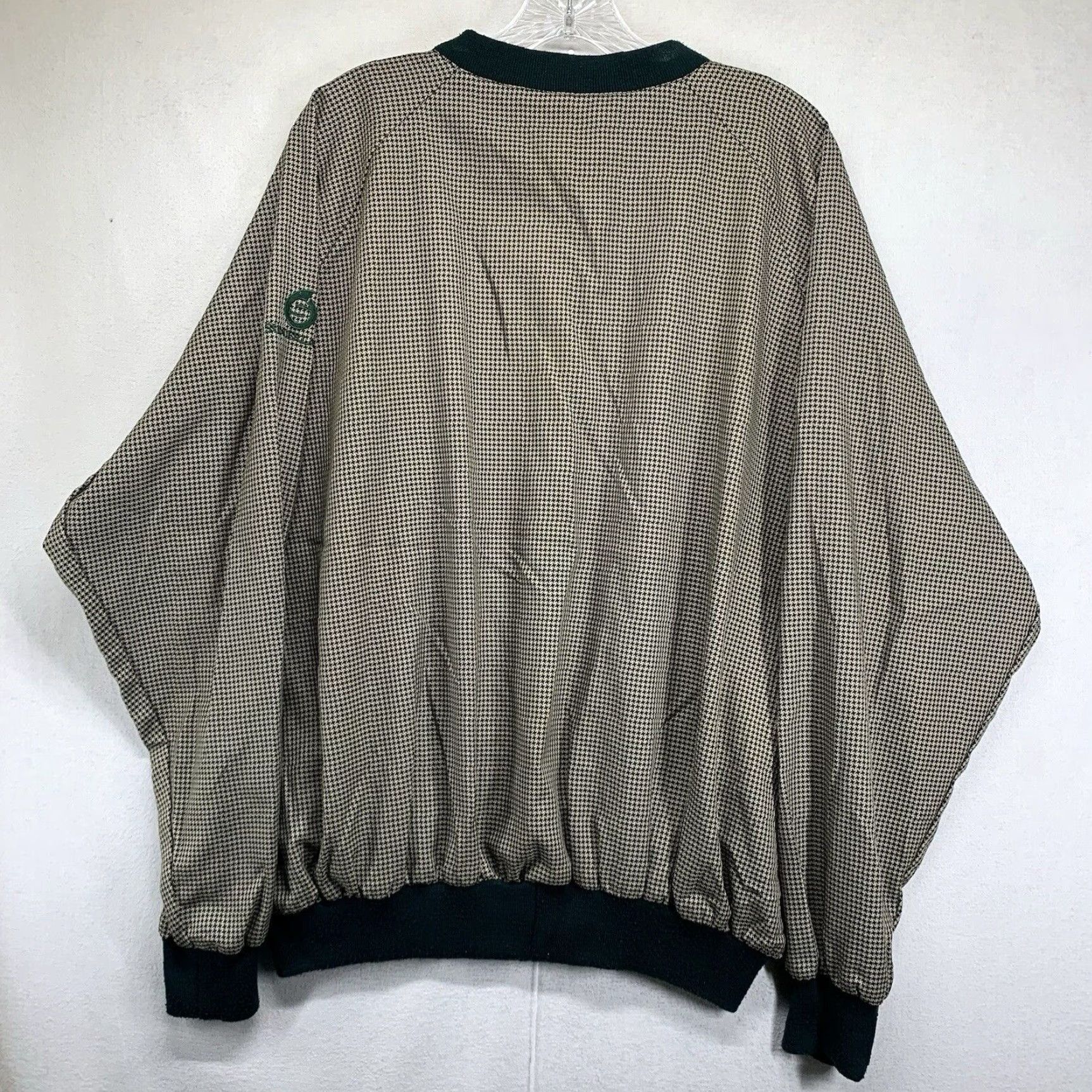 Vintage Sunderland Of Scotland Jacket Notre Dame Geometric Gold Pullover Light Weight All Seasons Wind-Resistant Embroidered Logo Large Mens Shirt? Size US L / EU 52-54 / 3 - 4 Thumbnail