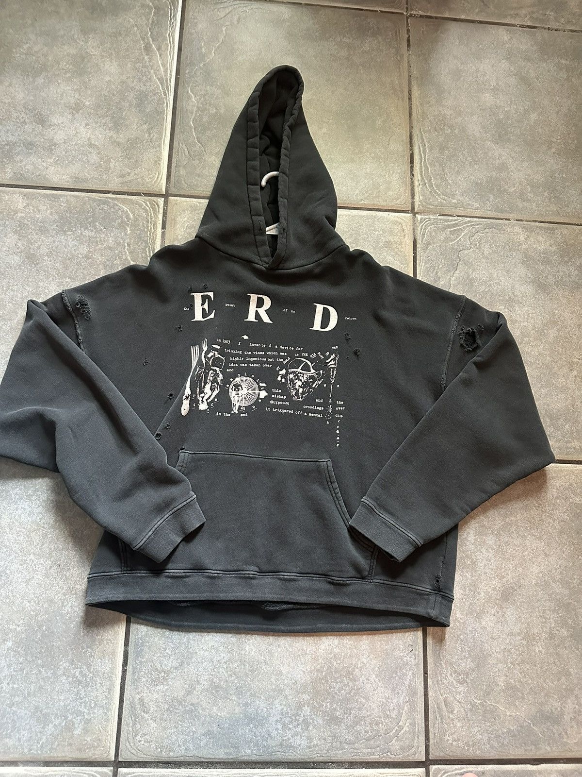 ENFANTS RICHES DEPRIMES Navy My Role in the War Hoodie