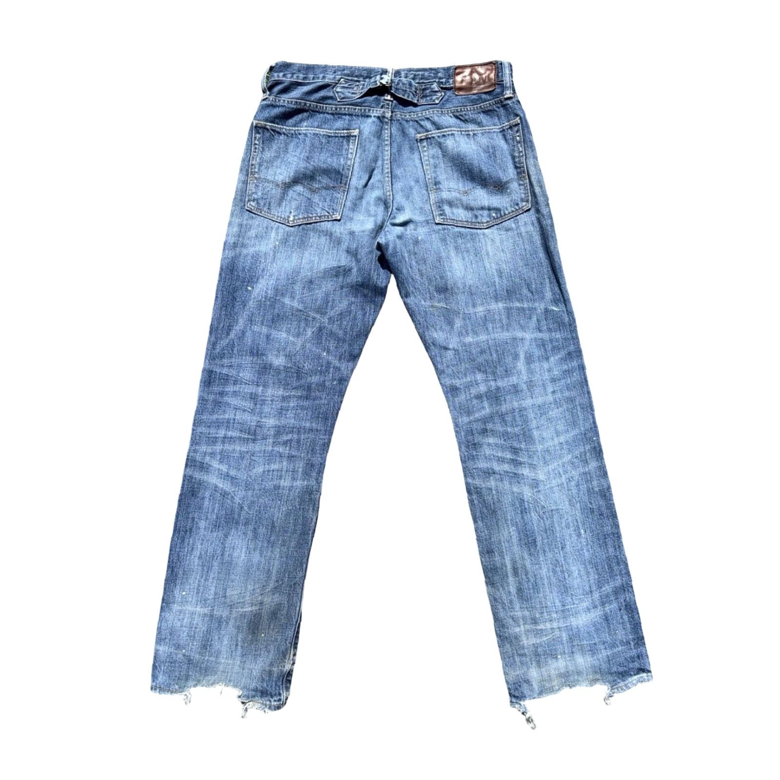 American Eagle Outfitters American Eagle Jeans - 31 x 32 - Buckle Back Selvedge - Blue - Men - Regular - Straight - Size 31 Inseam 32 Size US 31 - 2 Thumbnail