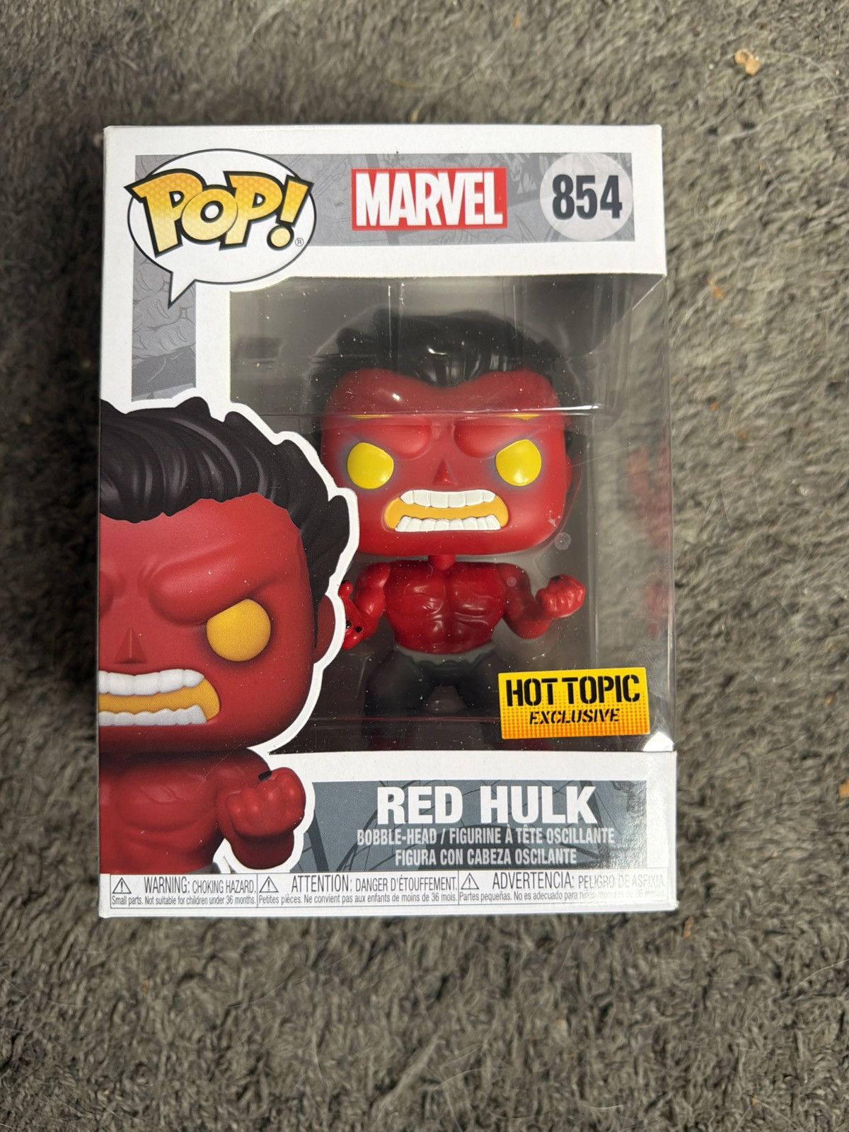Marvel Comics Funko Pop! Red Hulk Bobble-Head Size ONE SIZE - 1 Thumbnail
