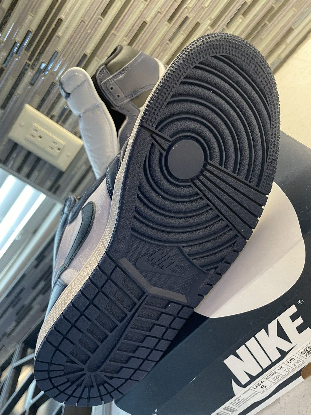 Nike Jordan 1 midnight navy Size US 4.5 / IT 34.5 - 4 Thumbnail