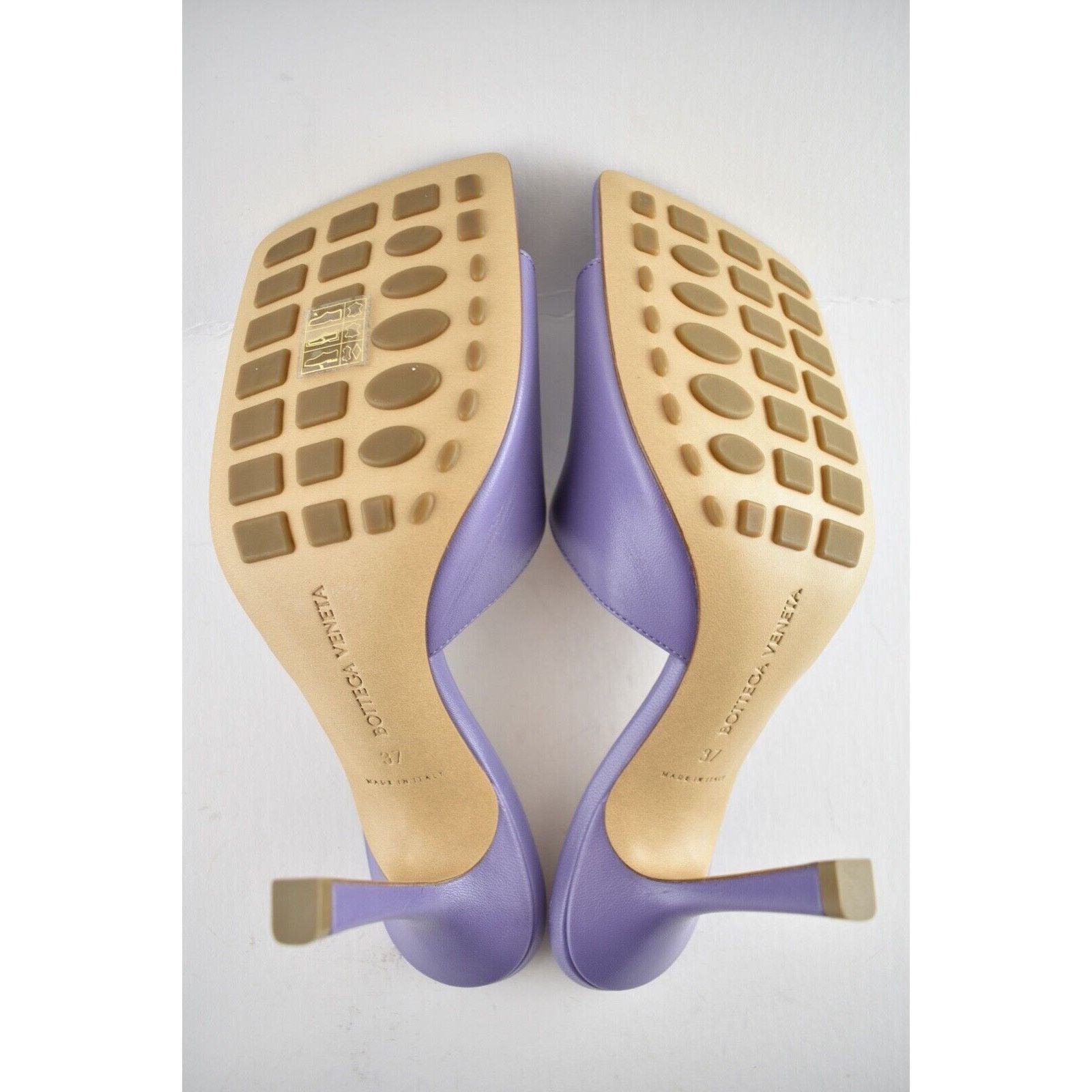 Bottega Veneta Stretch Square Toe Lavender Backless Sandal Heel Pump 37 Size US 7 / IT 37 - 3 Thumbnail