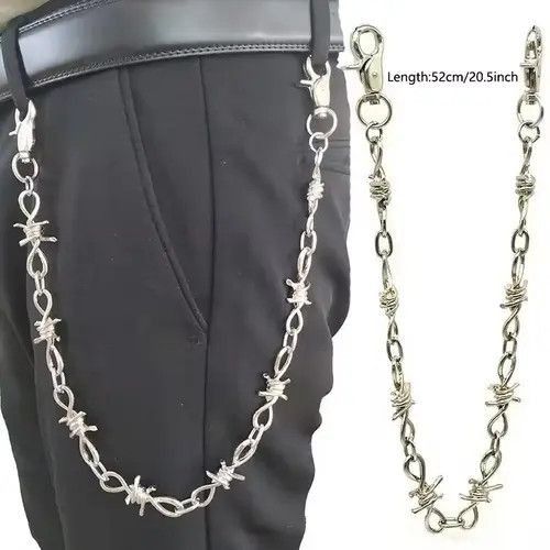 Jewelry Barb Wire Wallet Chain Size ONE SIZE - 3 Thumbnail