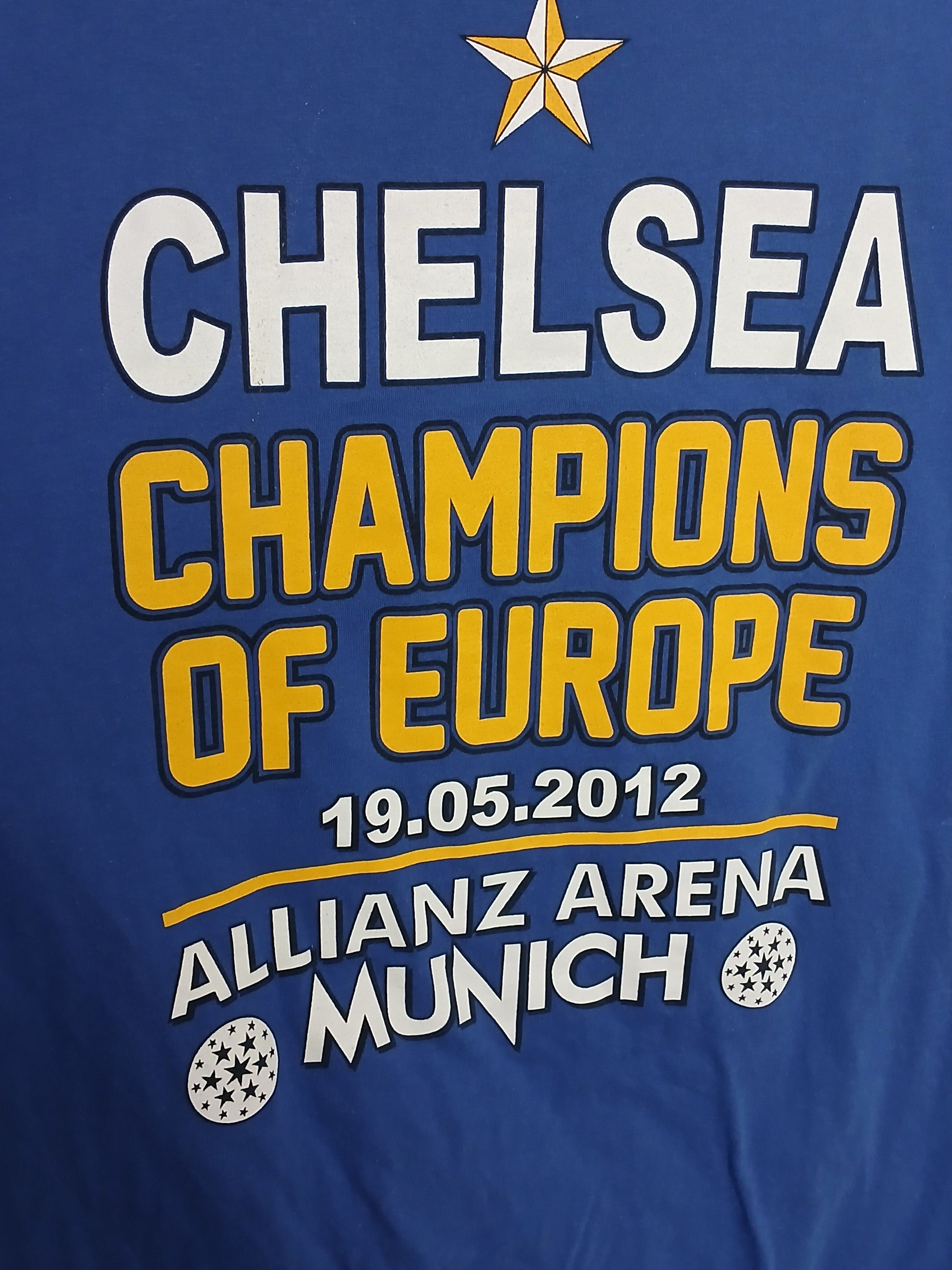 Chelsea Soccer Chelsea Champions Of Europe 2012 Football T-Shirt Size US L / EU 52-54 / 3 - 3 Thumbnail