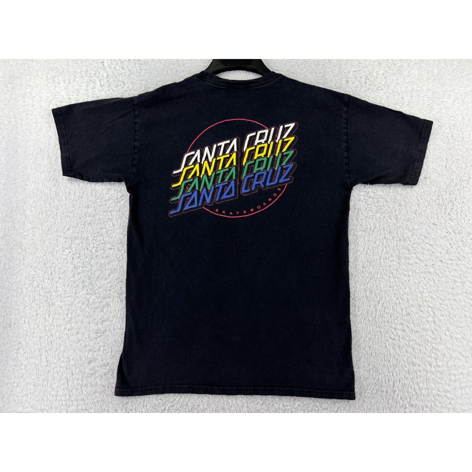 Vintage Santa Cruz Men Shirt M Black Short Sleeve Crew Logo 90s California Mens Shirt Logo Size US M / EU 48-50 / 2 - 2 Thumbnail