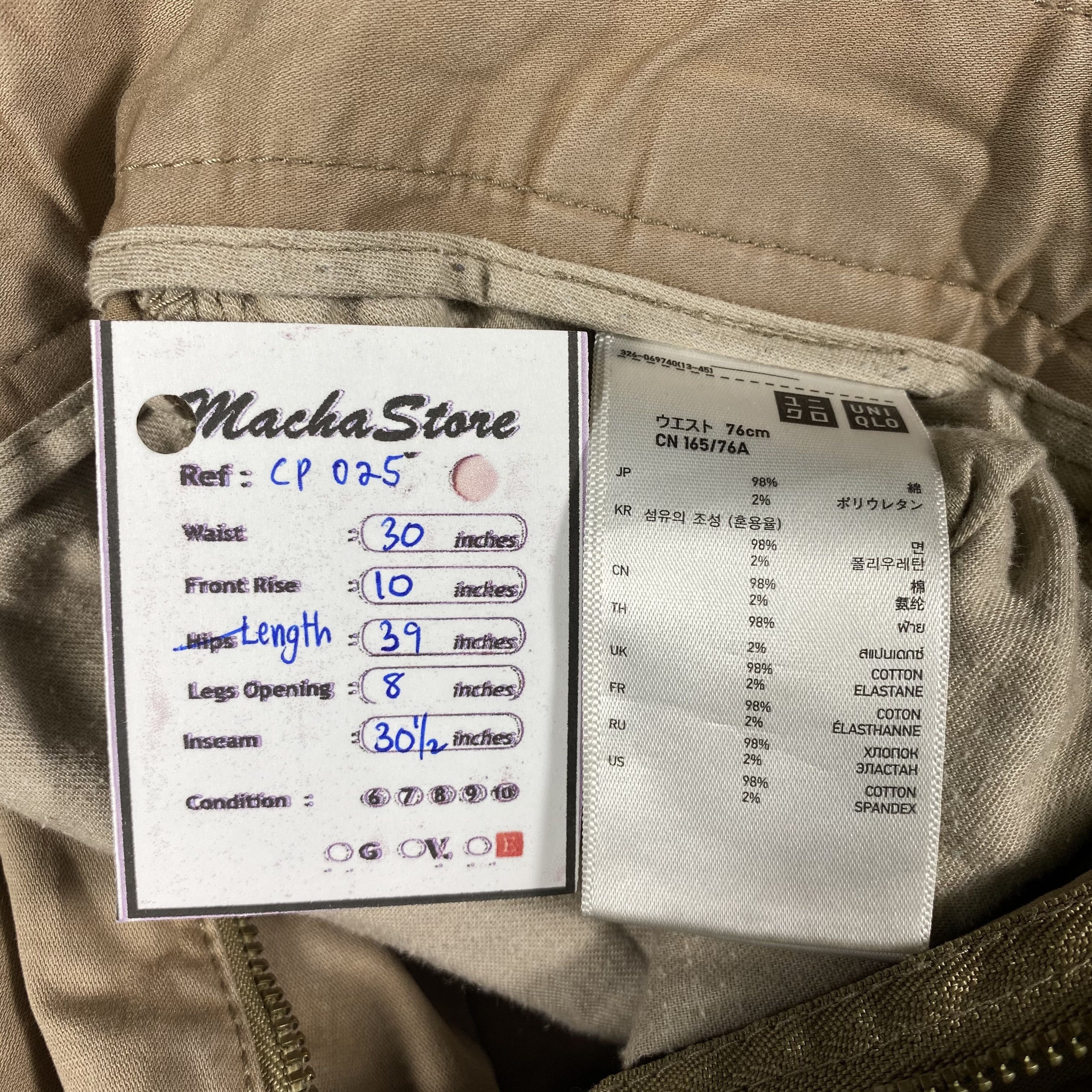 Uniqlo Japanese Brand Uniqlo Multipocket Cargo Pants Size US 30 / EU 46 - 8 Thumbnail