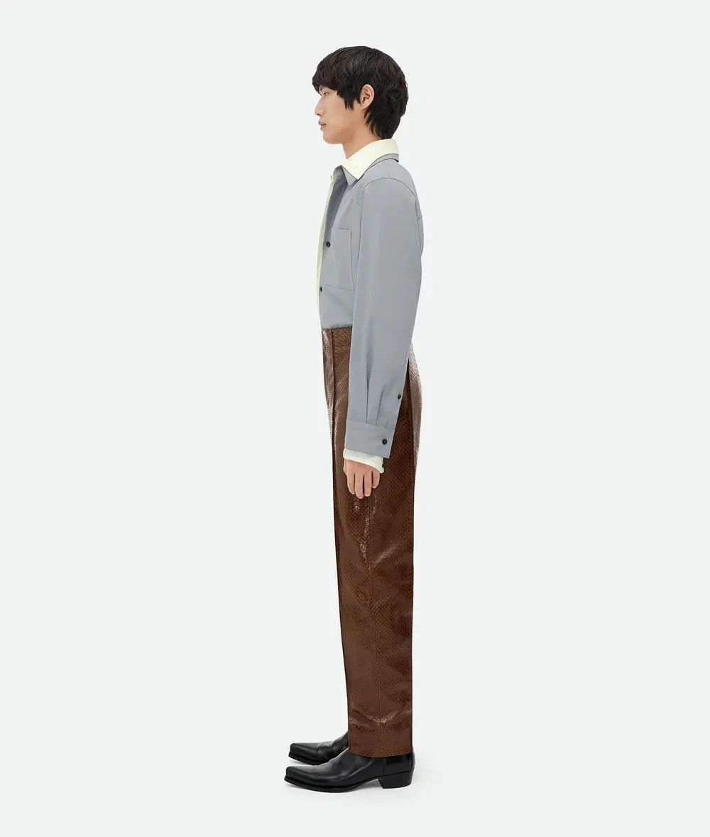 Bottega Veneta o1lf3ng11025 Carved Leather Trousers in Brown Size US 36 / EU 52 - 2 Thumbnail