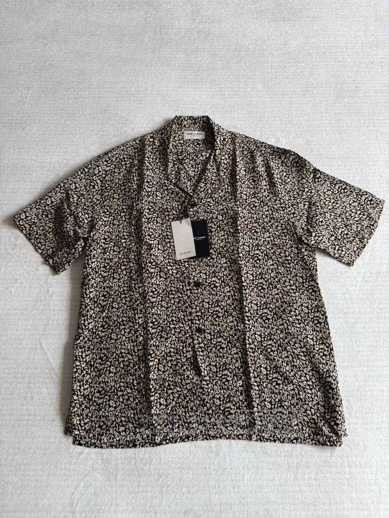 Yves Saint Laurent Saint Laurent Leopard Print Silk Shirt Size US XS / EU 42 / 0 - 1 Thumbnail