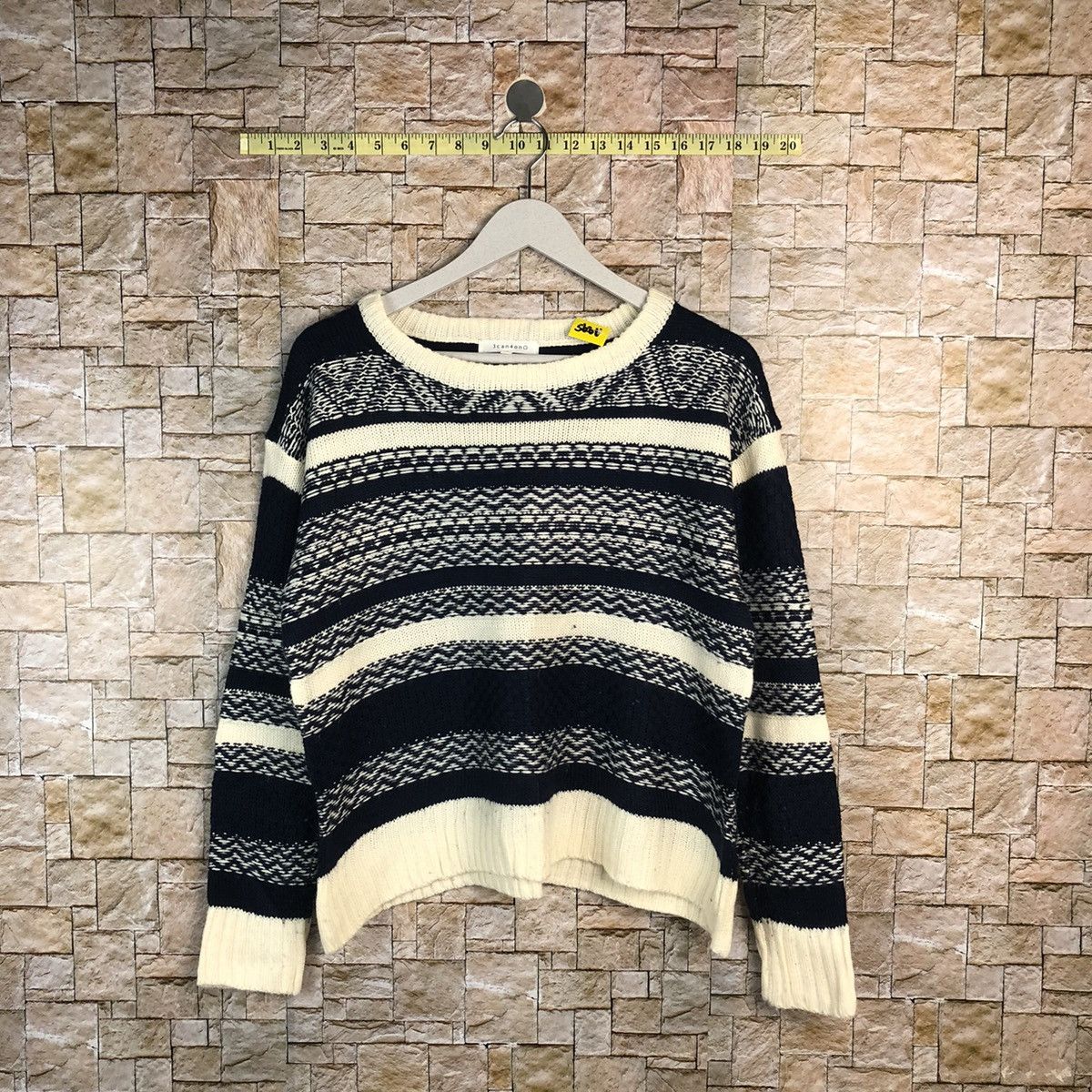 Homespun Knitwear 3 Can 4 Ono Dark Blue stripe Knitwear #A895 Size S / US 4 / IT 40 - 1 Thumbnail