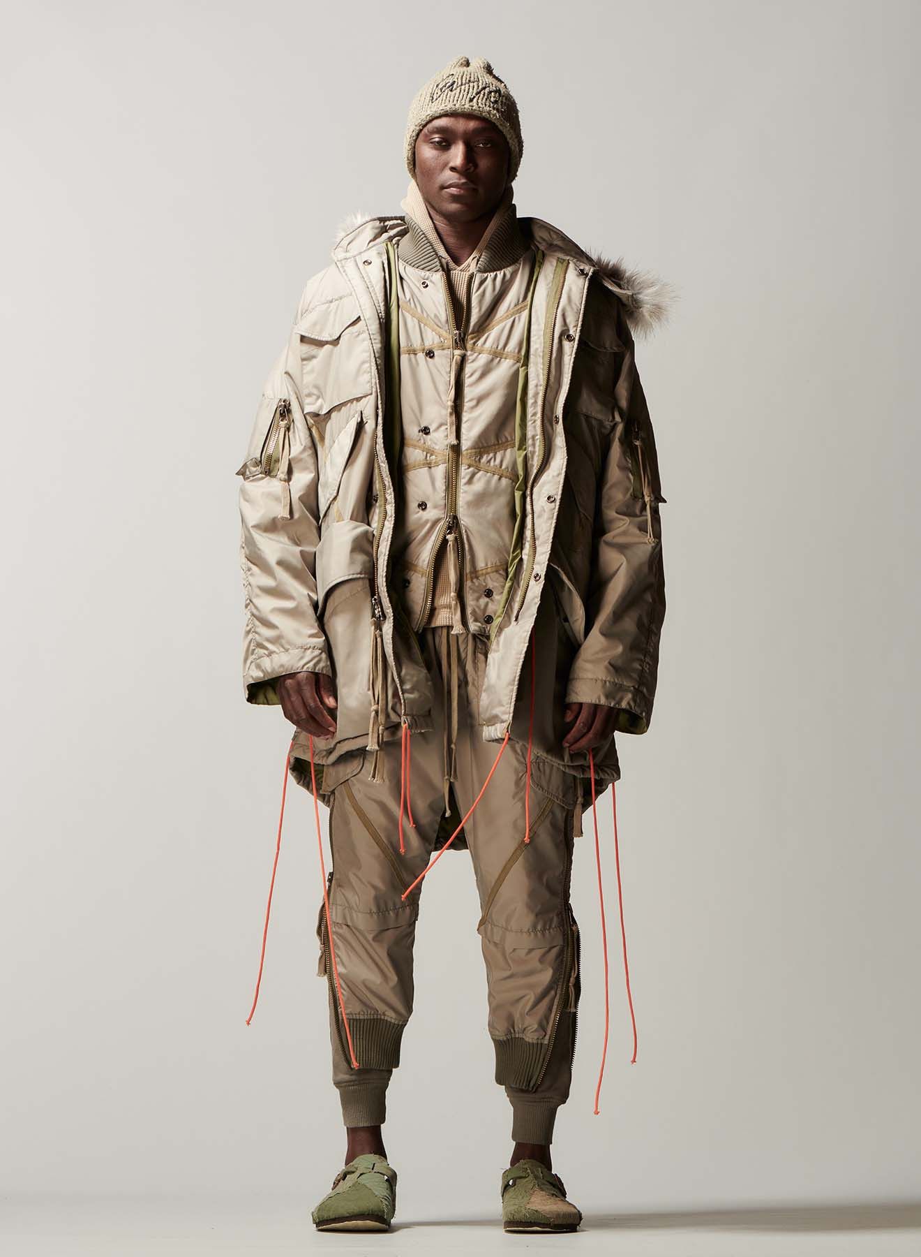 Greg Lauren Army Nylon Fishtail Parka