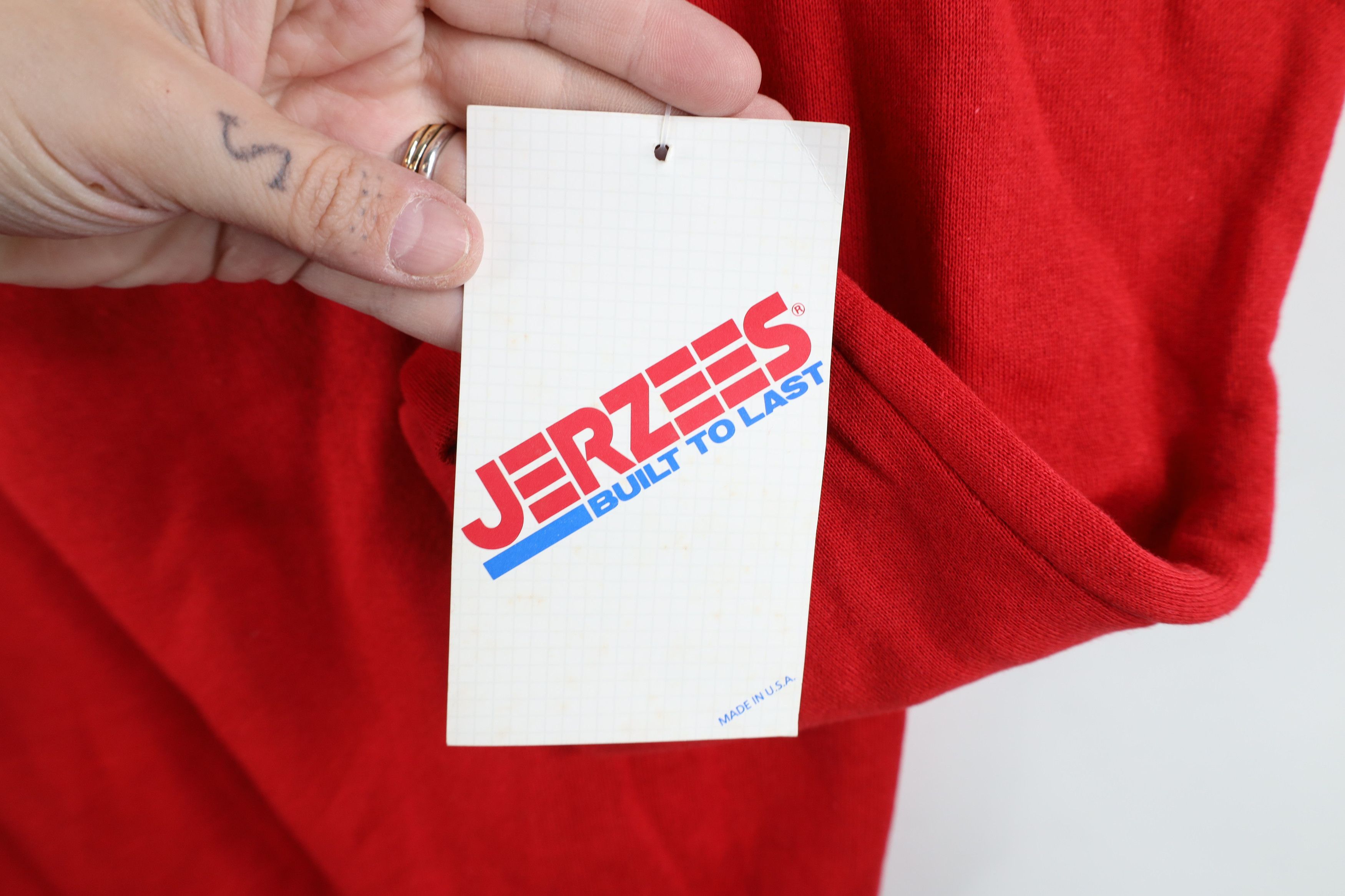 Vintage Deadstock Vintage 90s Streetwear Crewneck Sweatshirt Red USA Size US M / EU 48-50 / 2 - 4 Thumbnail