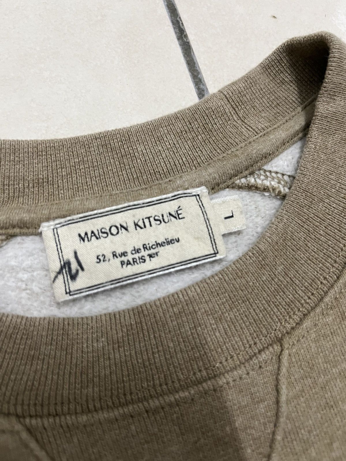 Maison Kitsune Maison Kitsune Pullover Sweatshirt Gray M Size US L / EU 52-54 / 3 - 5 Thumbnail