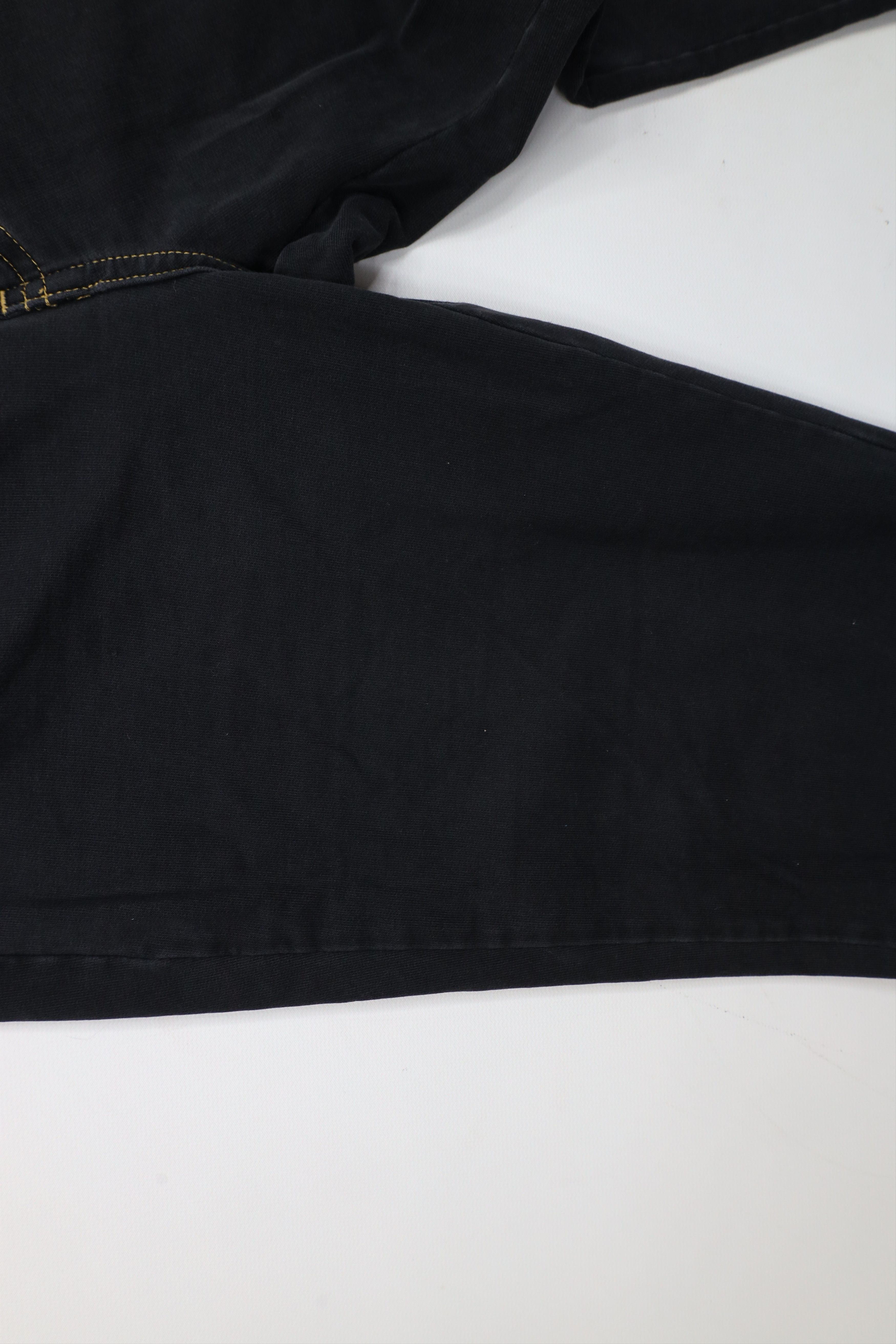 Vintage Vintage 90s Y2K Streetwear Babydoll Wide Leg Pants Black Size 27" / US 4 / IT 40 - 6 Thumbnail