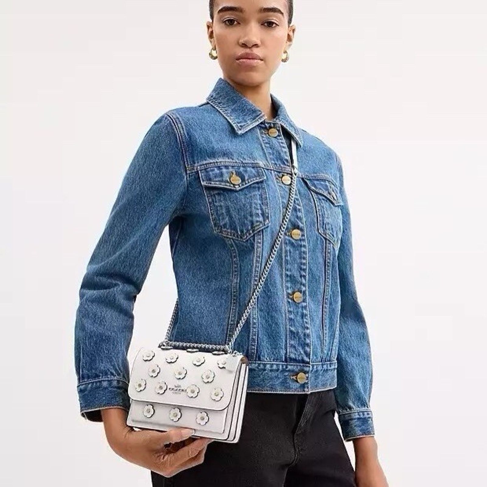 Coach NWT Coach Mini Klare Crossbody Bag Floral CAK00 Chalk Size ONE SIZE - 8 Thumbnail