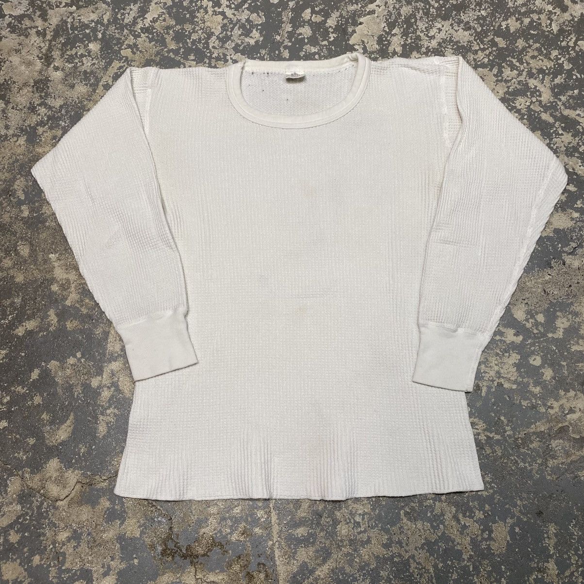 Hanes × Vintage Vintage White Botany 500 Long John Thermal Waffle 
