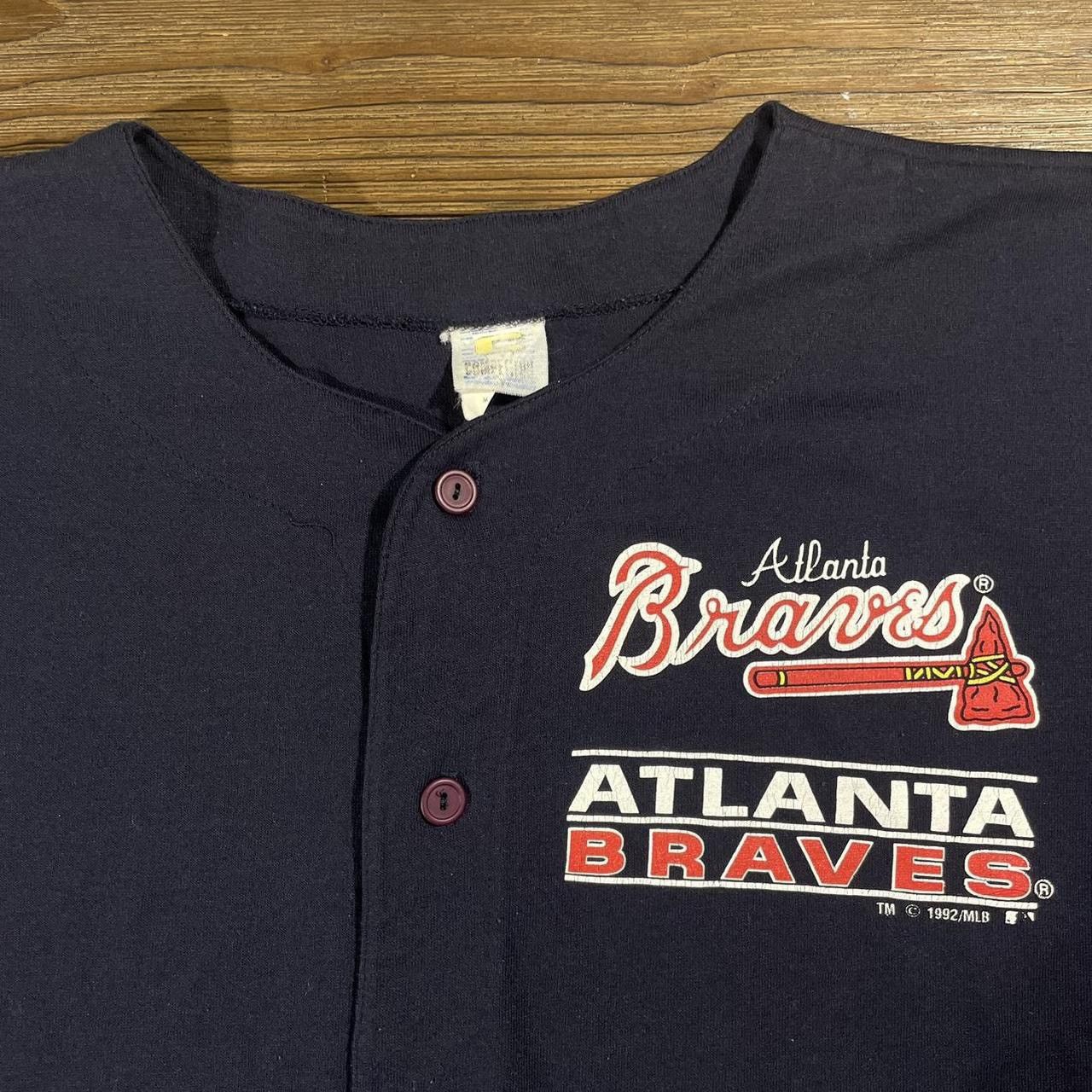 MLB × Vintage Vintage 1992 Atlanta Braves Competitor Blank Jersey Size US L / EU 52-54 / 3 - 2 Thumbnail
