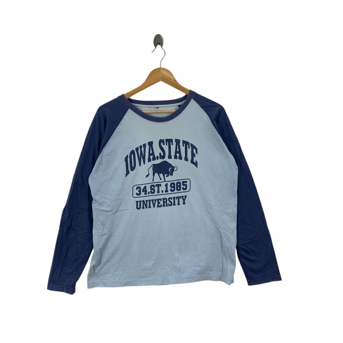 Other IOWA STATE UNIVERSITY Collegiate Alumni Tee Shirt Top Raglan Size L / US 10 / IT 46 - 3 Thumbnail