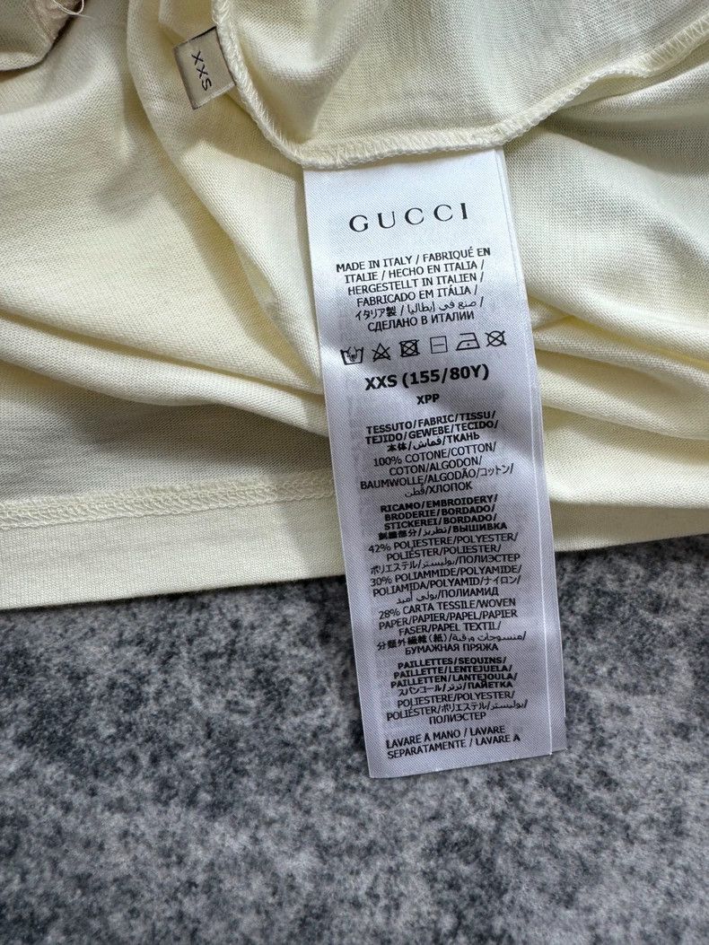Gucci Gucci Cherry sequins embroidery short sleeves 2501-Nextarro Size US XXS / EU 40 - 6 Thumbnail