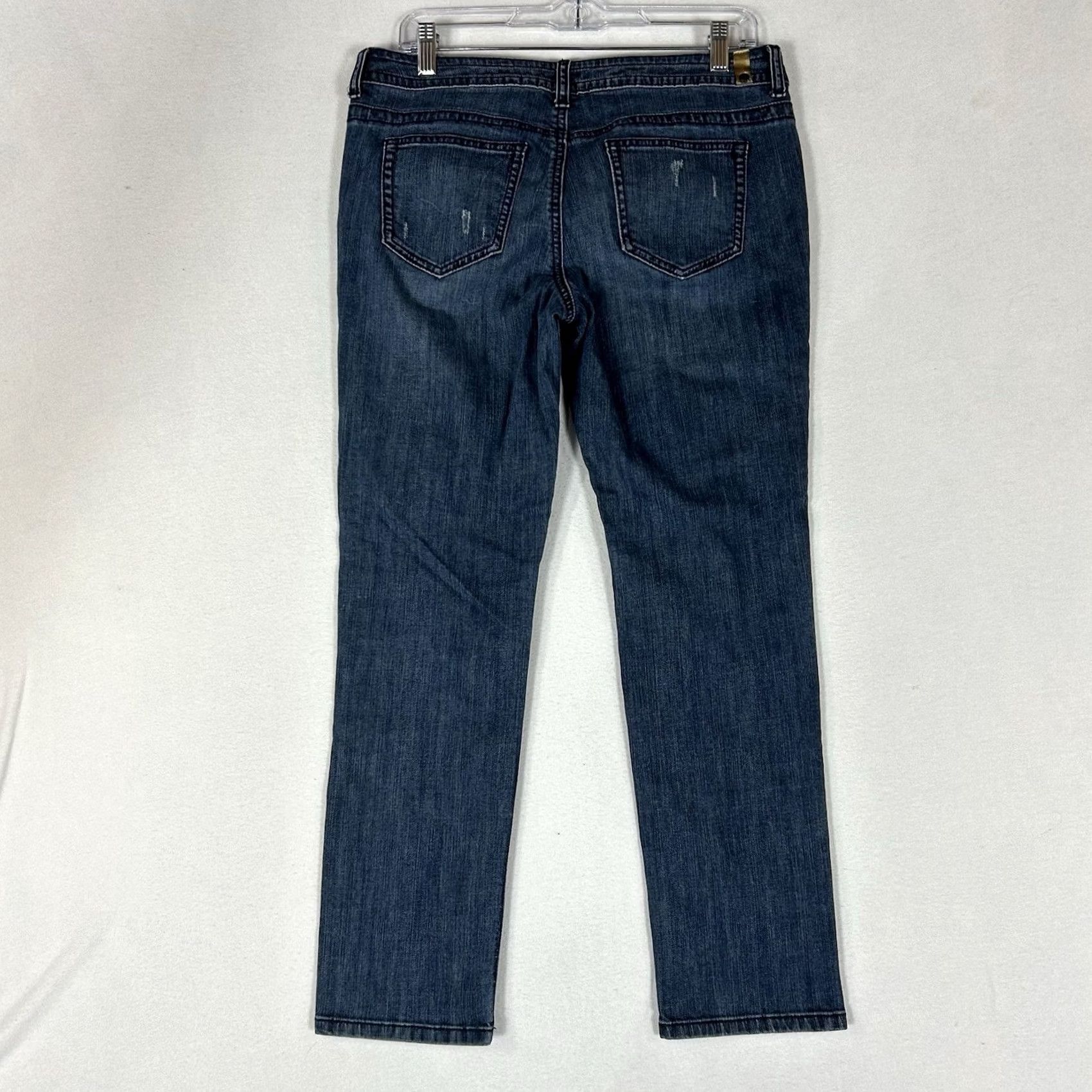 Vintage LC Lauren Conrad Jeans Straight Leg Denim Blue 8 Mid Rise 5-Pocket Womens Jeans Size 30" / US 8 / IT 44 - 7 Thumbnail