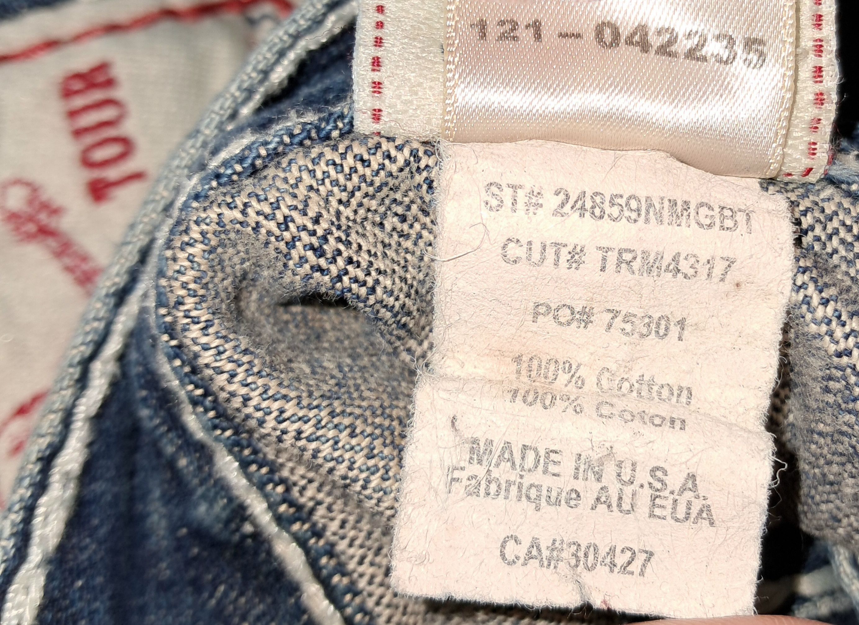 True Religion Rare True religion "made in USA" Ricky Giant Big t Size US 31 - 12 Thumbnail
