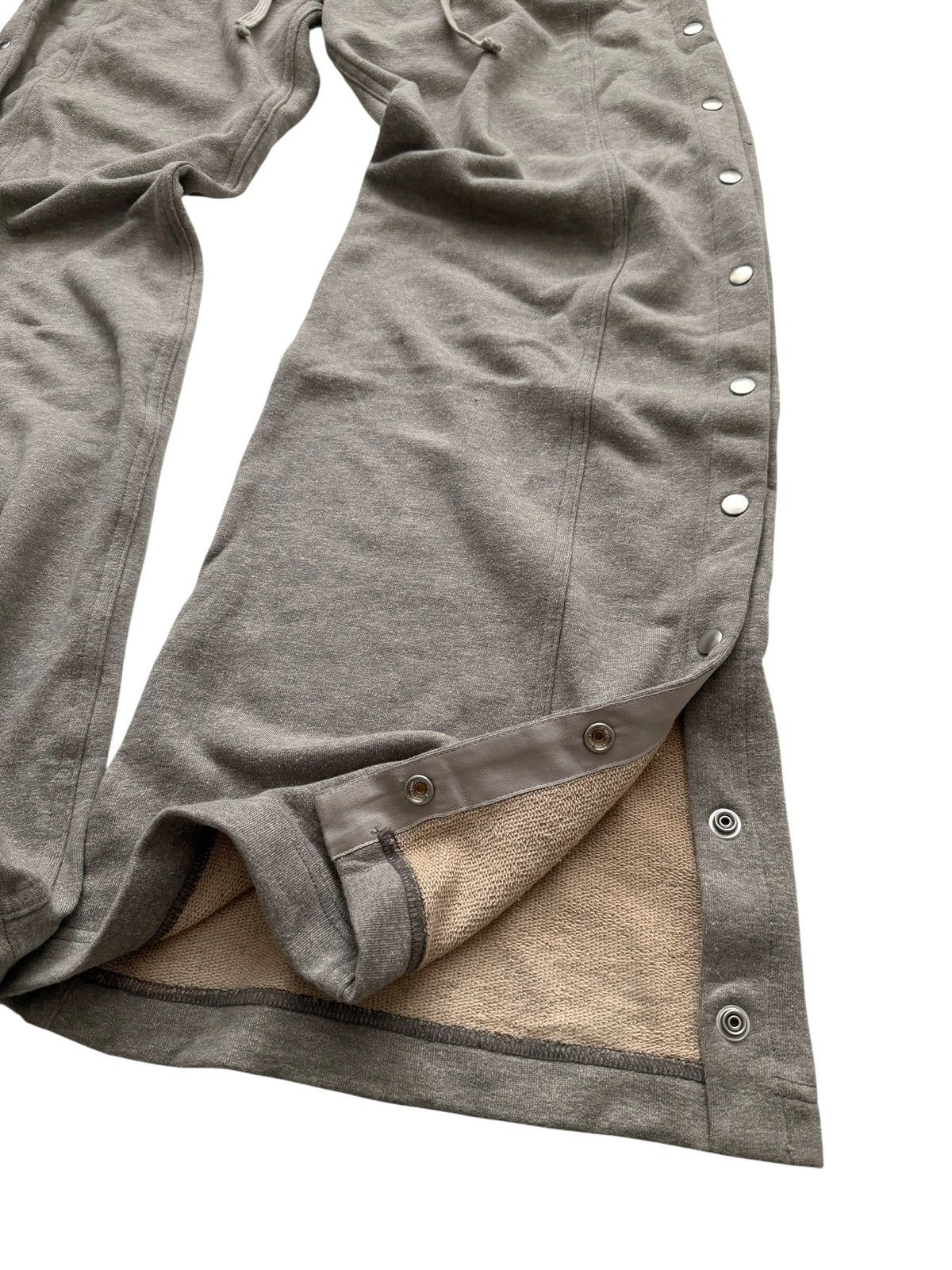 Rick Owens 2025 Melange Grey Terry Pusher Pants Size US 32 / EU 48 - 3 Thumbnail