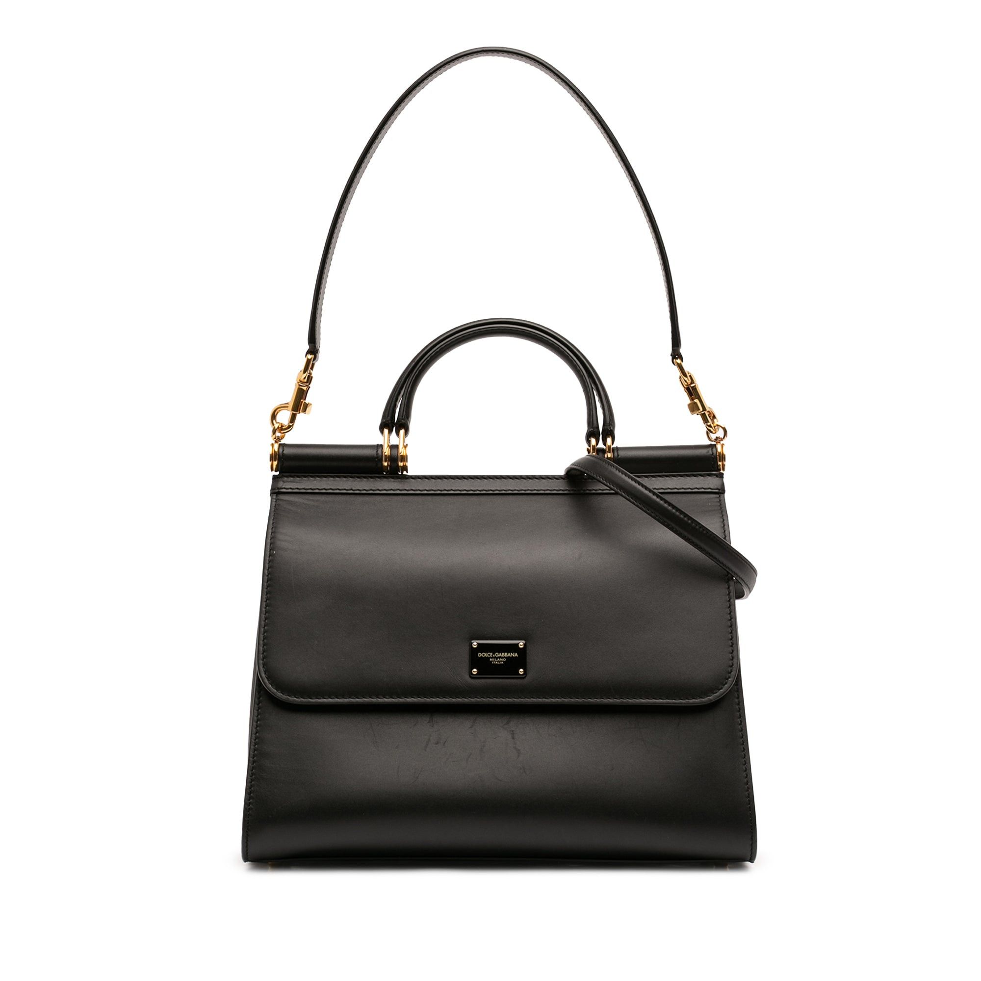 Dolce & Gabbana Large Calfskin Sicily 58 Satchel Size ONE SIZE - 1 Thumbnail