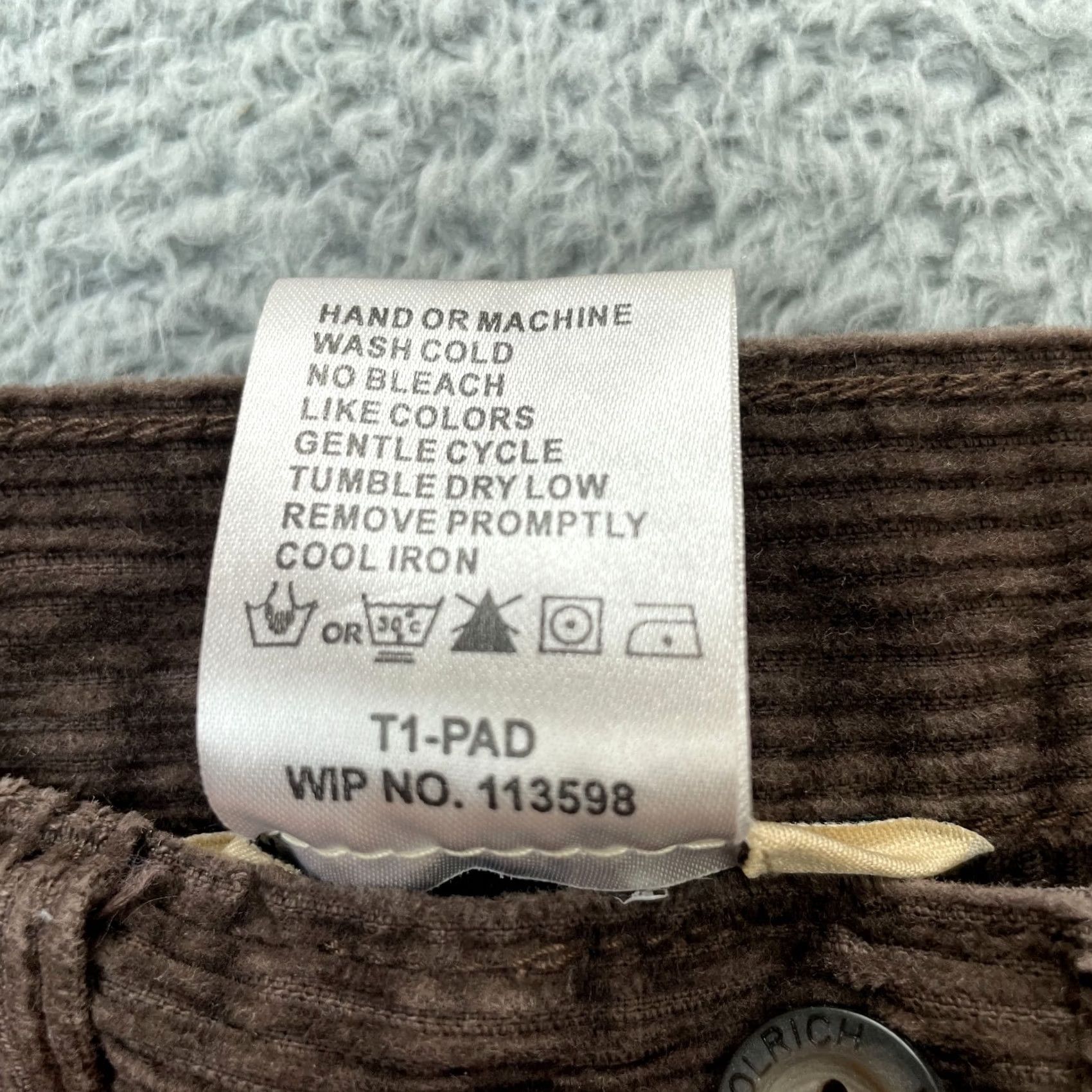 Vintage VINTAGE Woolrich Pants Womens 6P Chino Corduroy Cotton Straight Leg Brown 28" Inseam 28" Casual Preppy Retro Womens Size 28" / US 6 / IT 42 - 4 Thumbnail