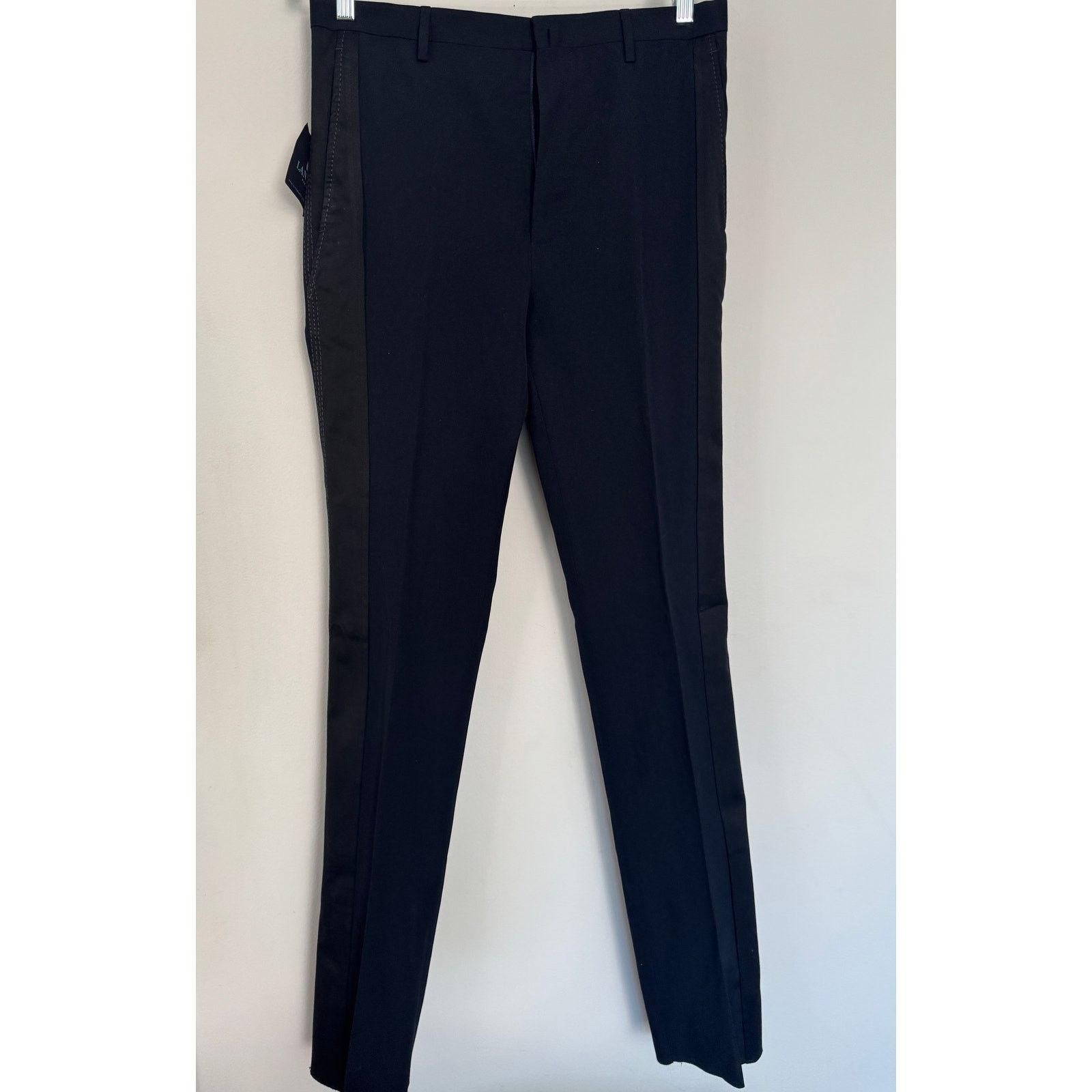 Lanvin Lanvin NWT Men's Wool Navy Blue Straight Pants Reported Ban Size US 30 / EU 46 - 1 Thumbnail
