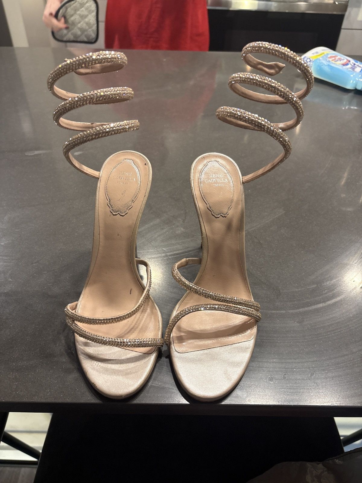 Rene Caovilla Rene Caovilla Nude Heels Size US 8 / IT 38 - 1 Thumbnail