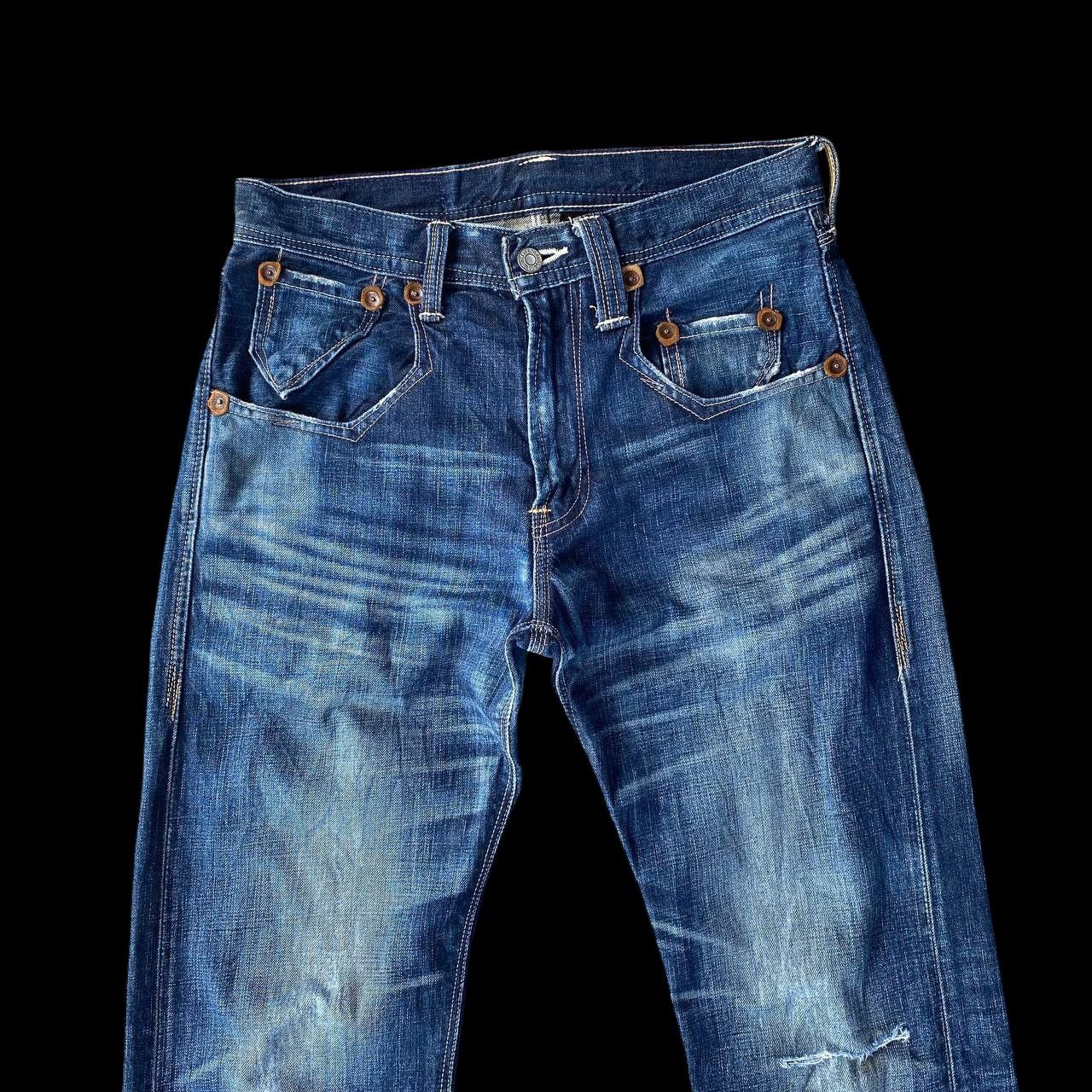 Levi's VINTAGE LEVIS DENIM LOT 502 RIVETTED DISTRESSED BLUEWASH Size US 29 - 10 Thumbnail