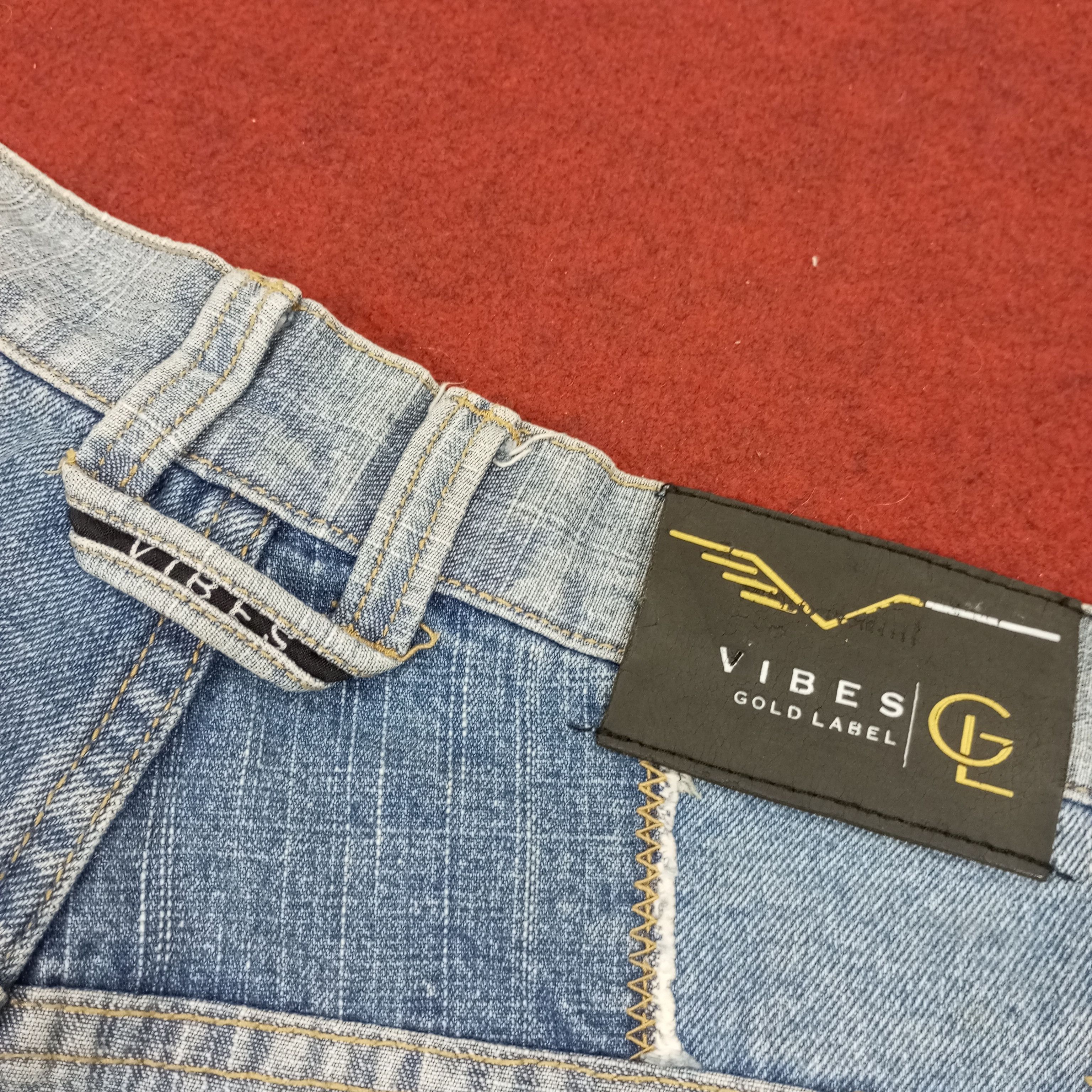VIBE Vibes Gold Label Rare Fashion Patchwork Style Jeans Size US 34 / EU 50 - 14 Thumbnail