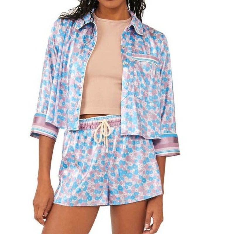 Free People New Free People Pillow Talk PJ Set $88 X-SMALL floral print. Size XS / US 0-2 / IT 36-38 - 1 Thumbnail