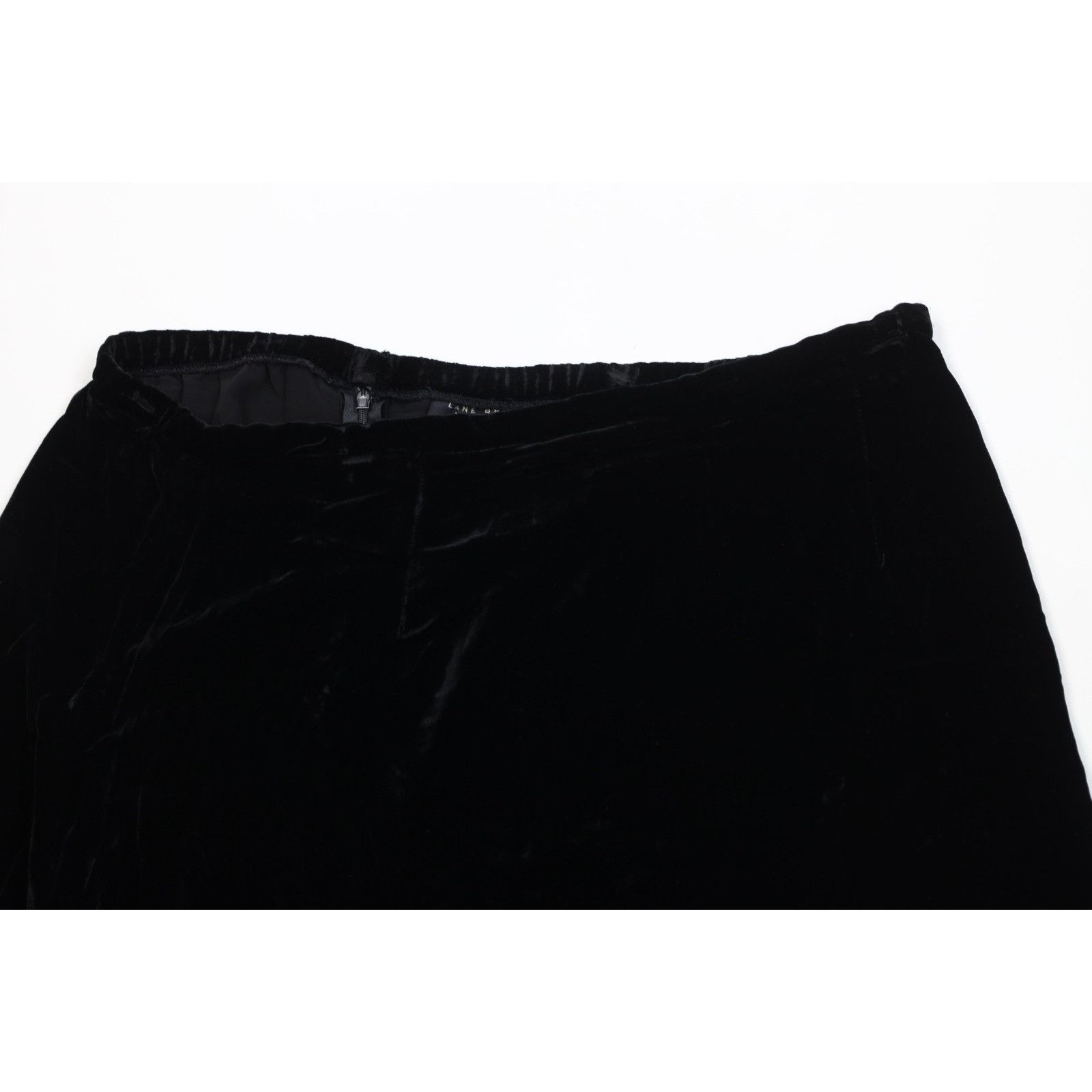 Vintage Vintage 90s Lane Bryant Rayon Gabardine Silk Velour Skirt Size 36" / US 14 / IT 50 - 2 Thumbnail