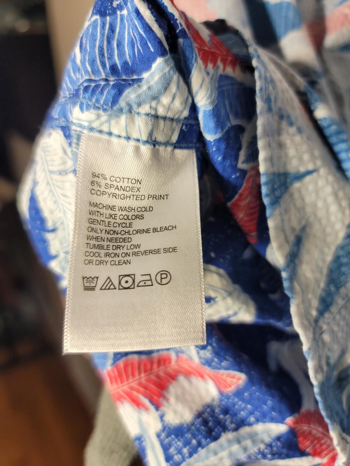 Tommy Bahama Tommy Bahama Nova Wave Seersucker Camp Shirt Coastal Sz M Size US M / EU 48-50 / 2 - 7 Thumbnail